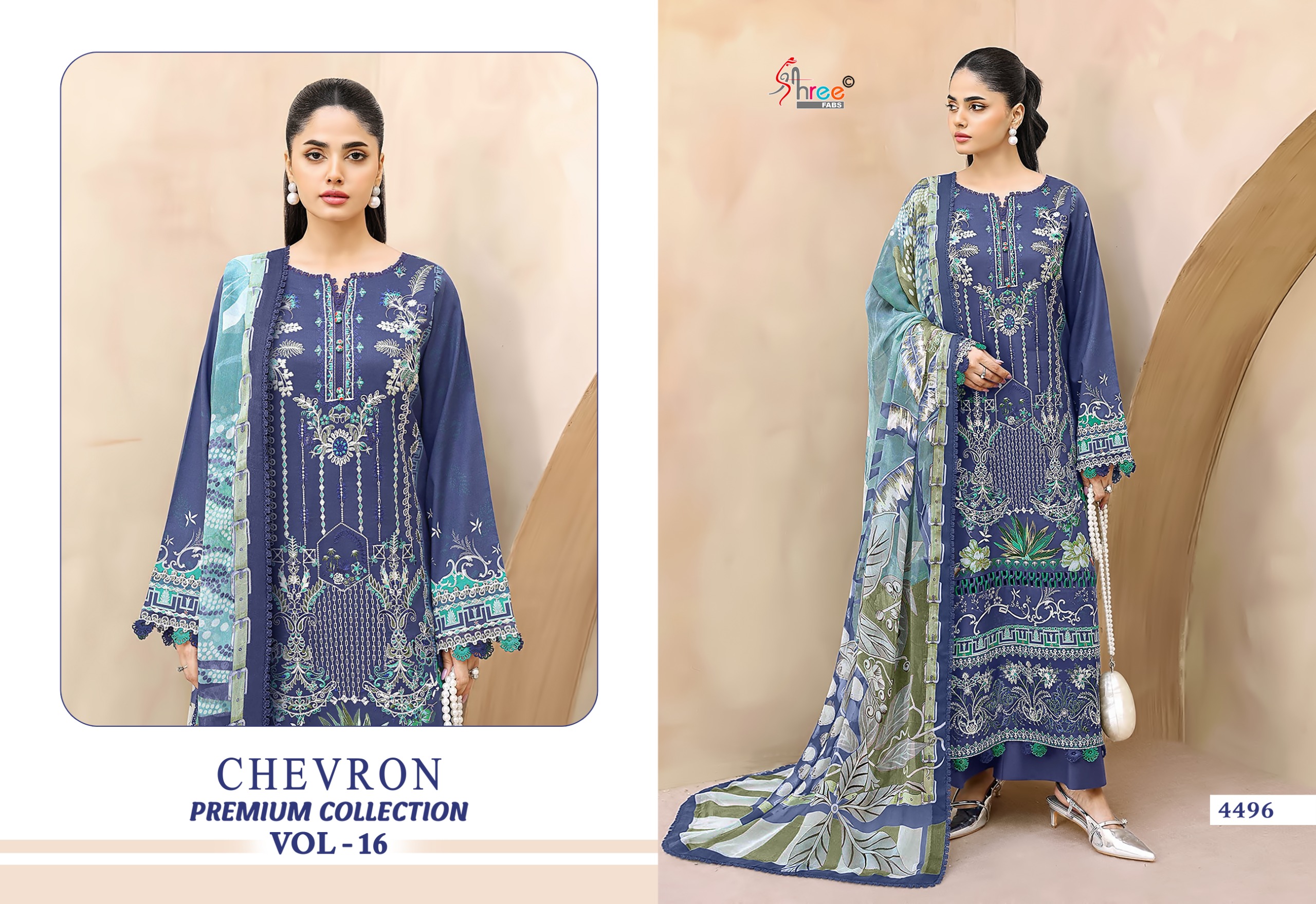 Shree Fab – Chevron 16 Ciffon Duptta