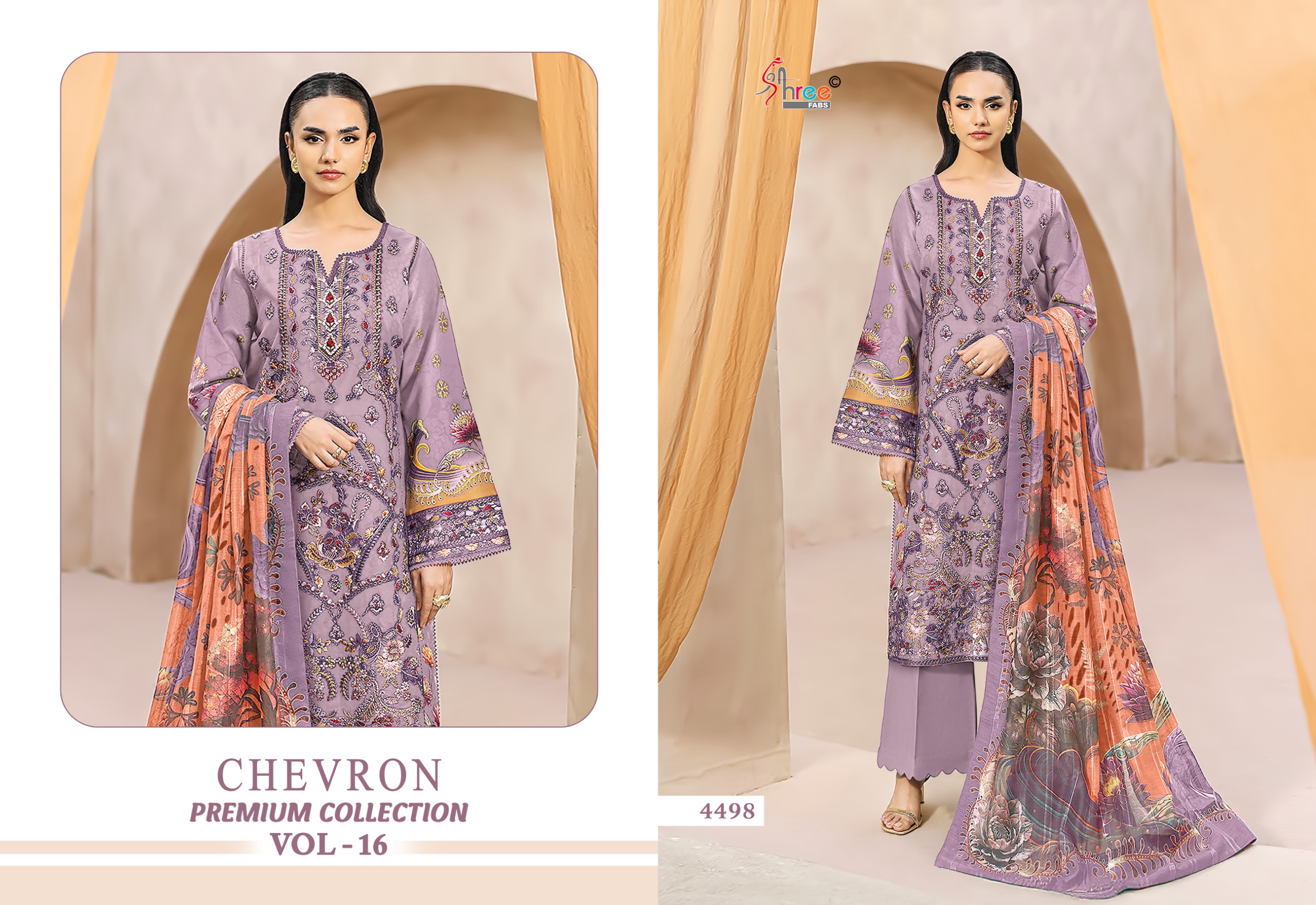 Shree Fab – Chevron 16 Ciffon Duptta