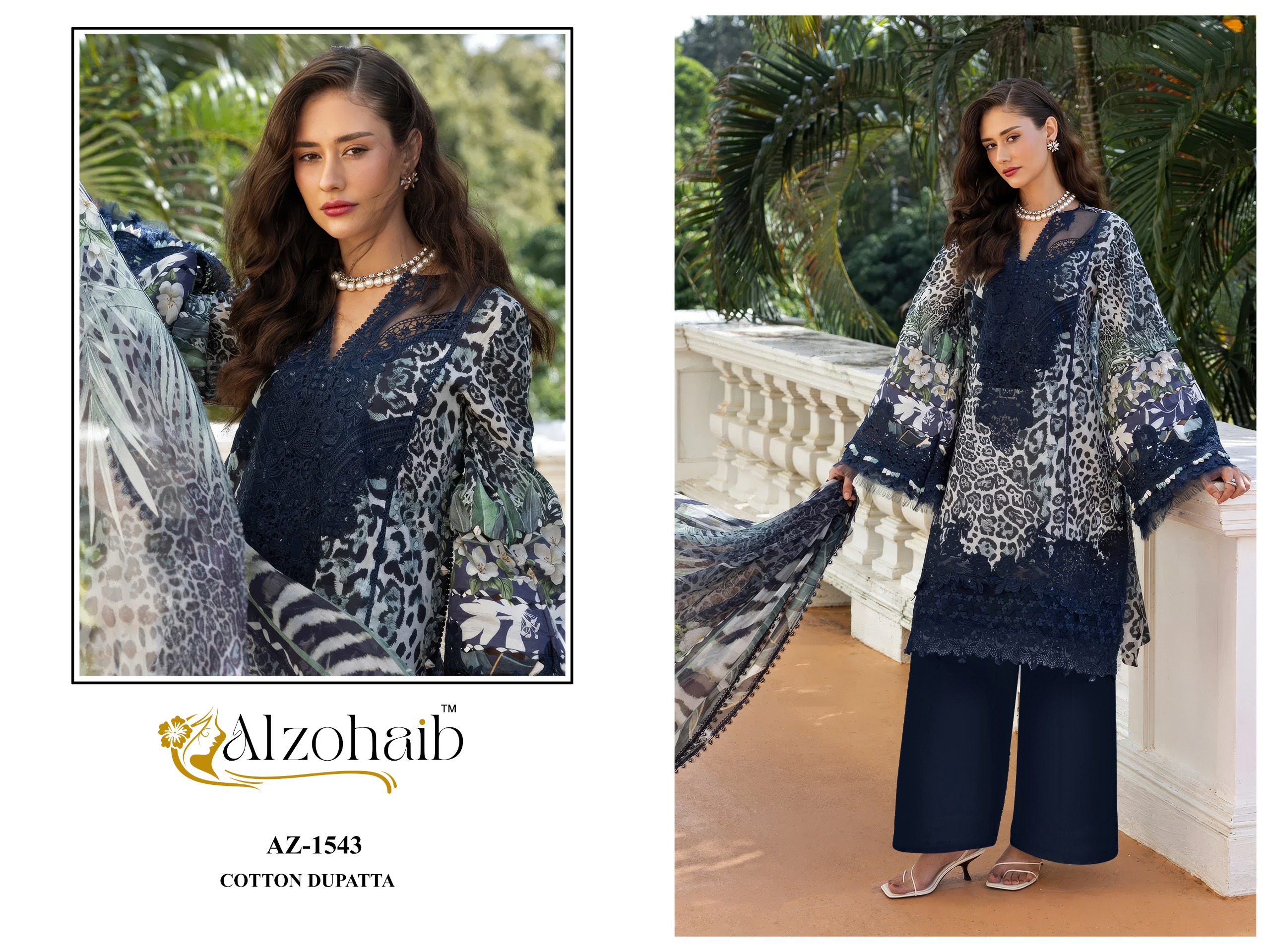 Al Zohaib – Aziza Cotton Duptta