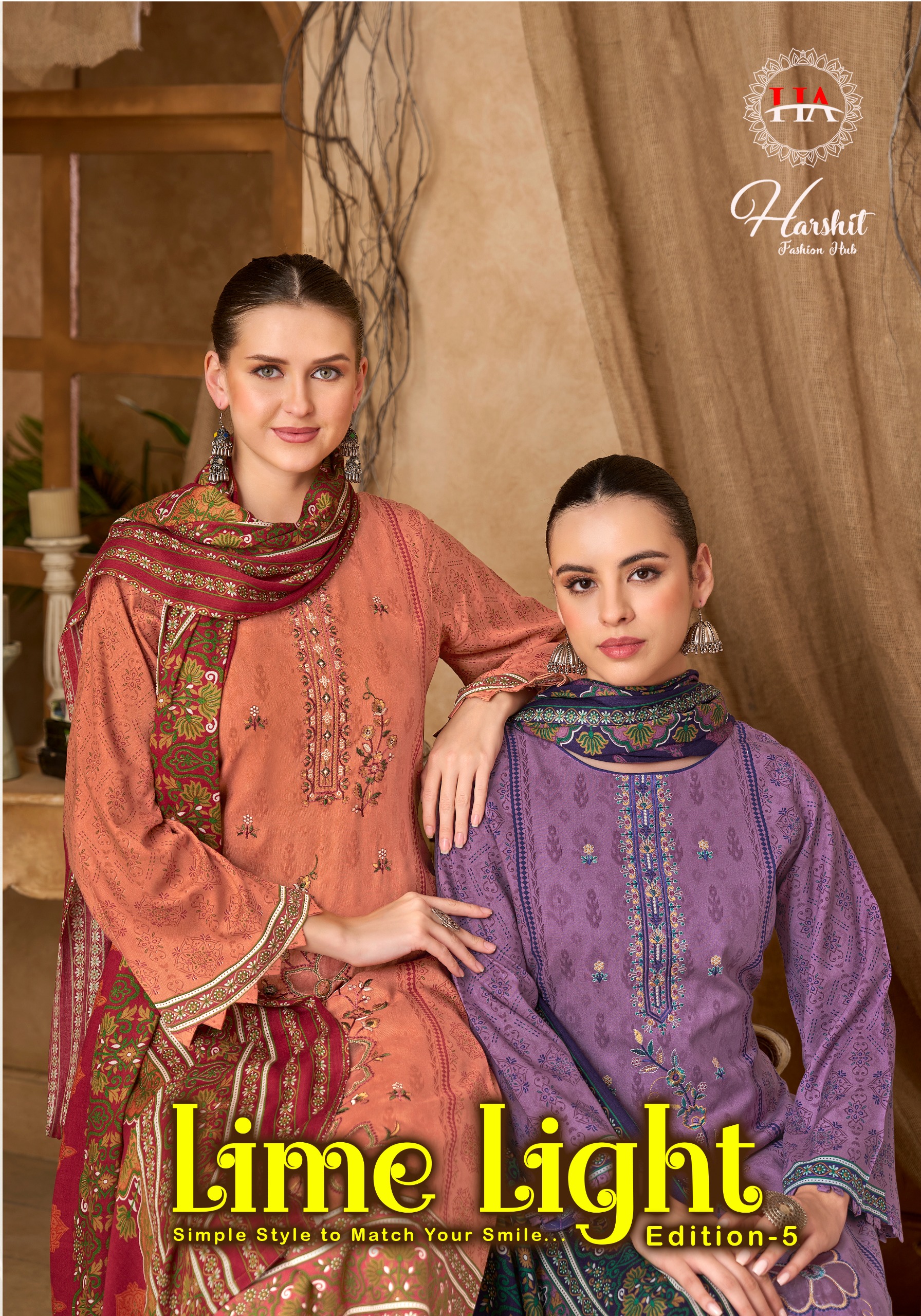 Harshit Fashion - Lime light vol.5 Harshit Fashion – Lime Light Vol.5 Anarkali Salwar Suit Wholesale Catalog Any Occasion