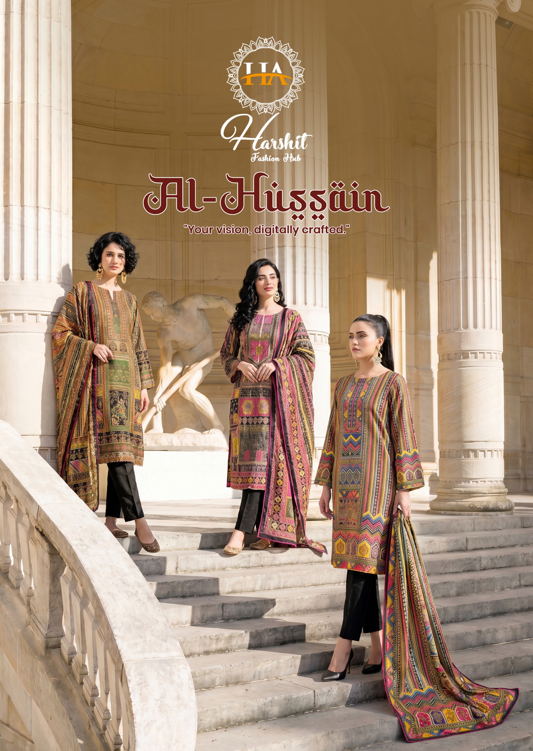 Harshit Fashion - Al Hussain Harshit Fashion – Al Hussain Salwar Suit Wholesale Catalog Any Occasion