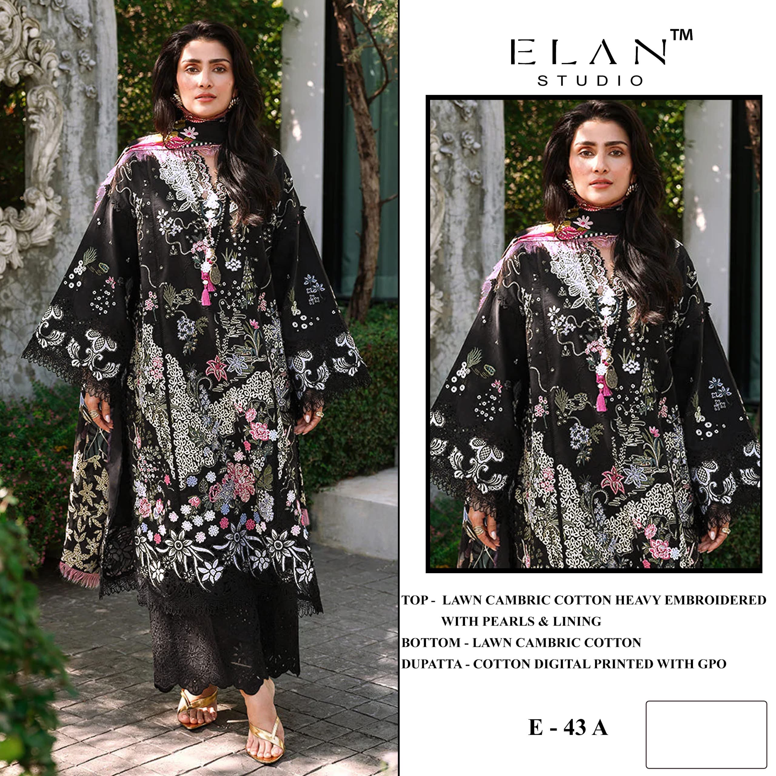 Elan Studio – D.No.43     Salwar Suit Wholesale Catalog Any Occasion