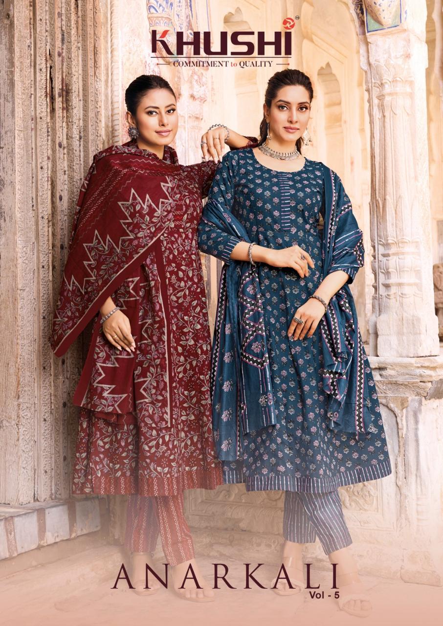 Khusi – Anarkali Vol.5    Anarkali Kurti Wholesale Catalog Daawat