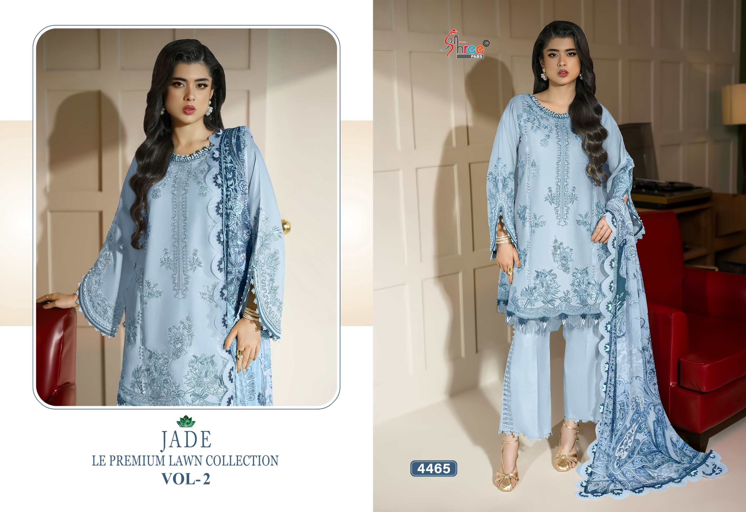 Shree Fab – Jade le premium lawn 2 Cotton Duptta