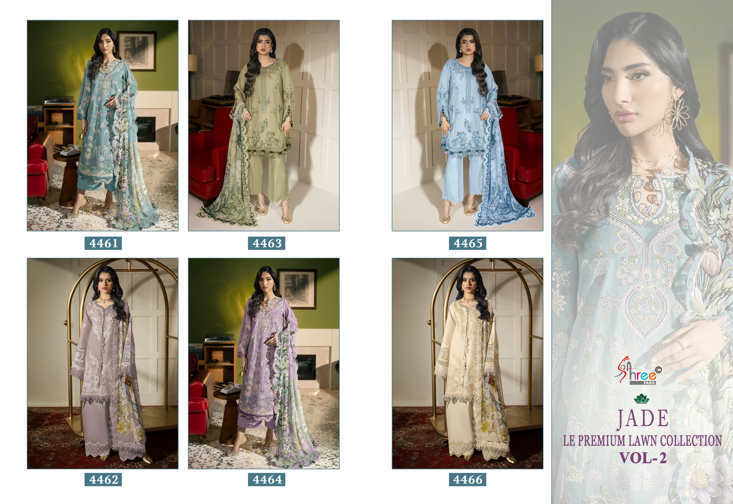 Shree Fab – Jade le premium lawn 2 Cotton Duptta