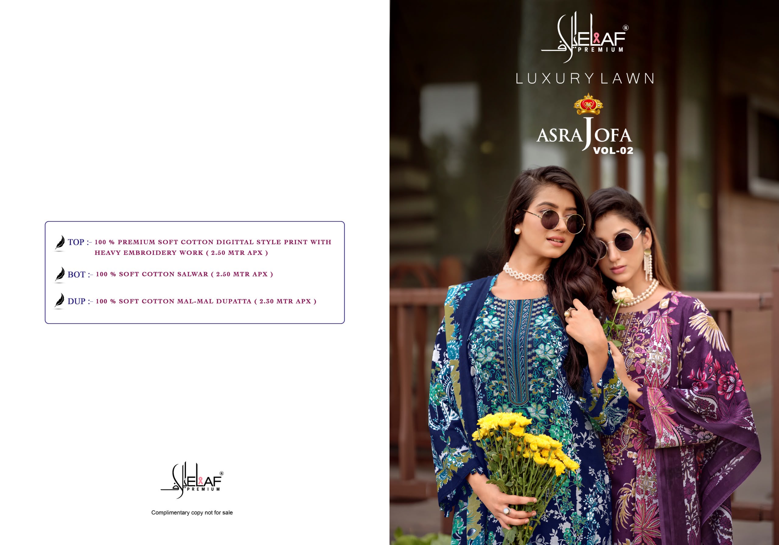 Elaf – Asra Jofa Vol.1     Salwar Suit Wholesale Catalog Any Occasion