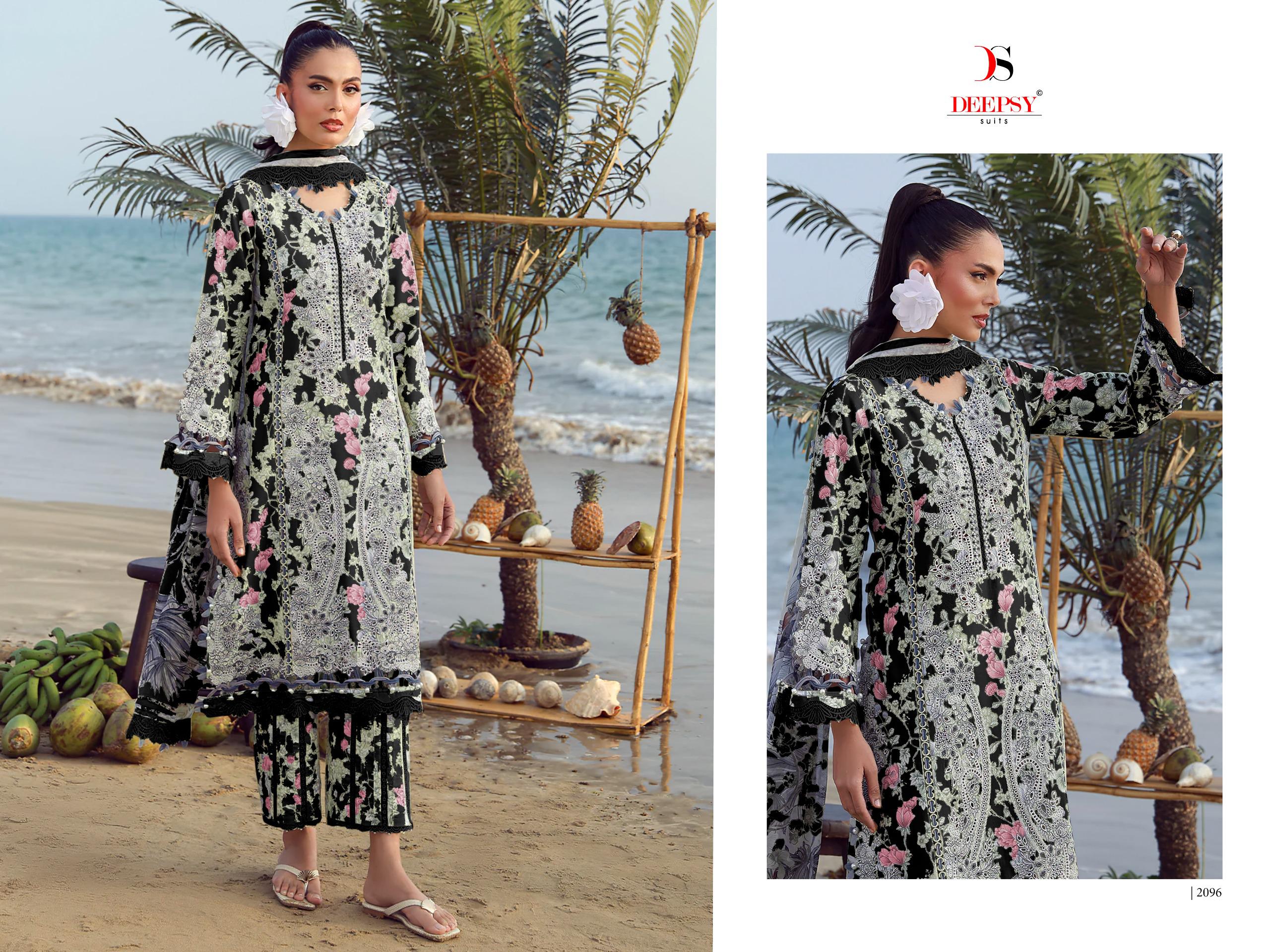 DEEPSY SUITS – Jade Flora Premium 2 Cotton Duptta