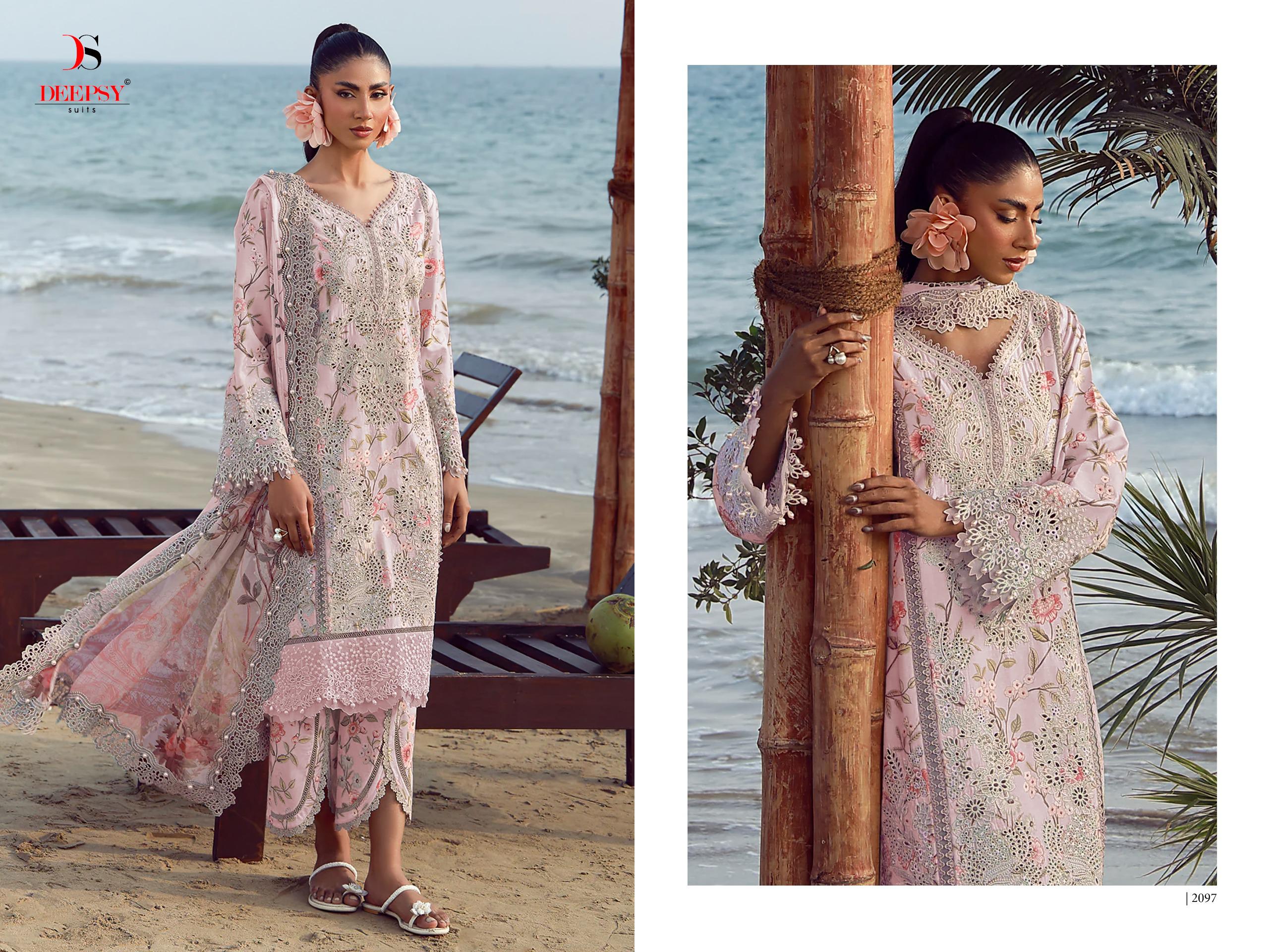 DEEPSY SUITS – Jade Flora Premium 2 Cotton Duptta