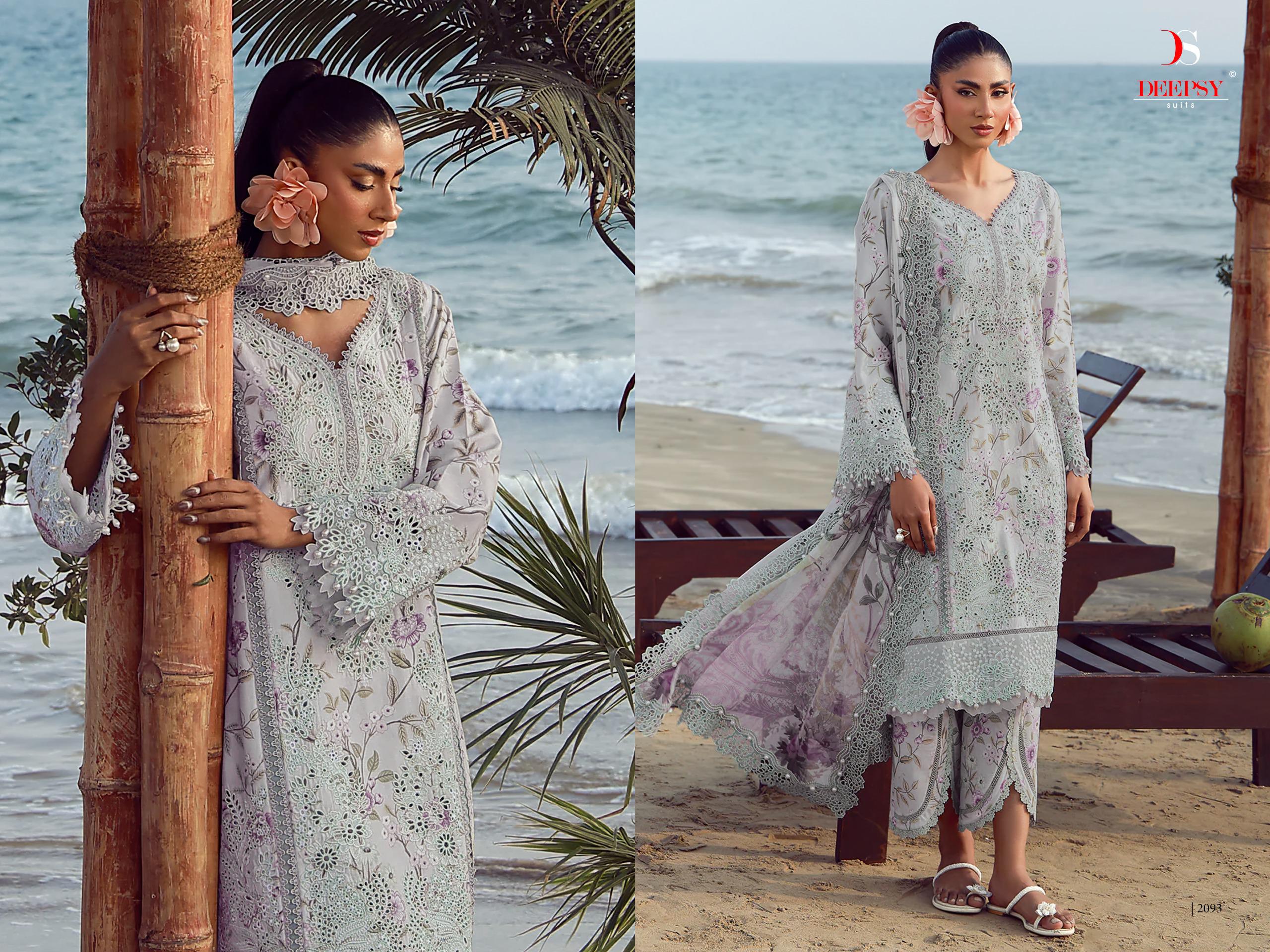 DEEPSY SUITS – Jade Flora Premium 2 Cotton Duptta