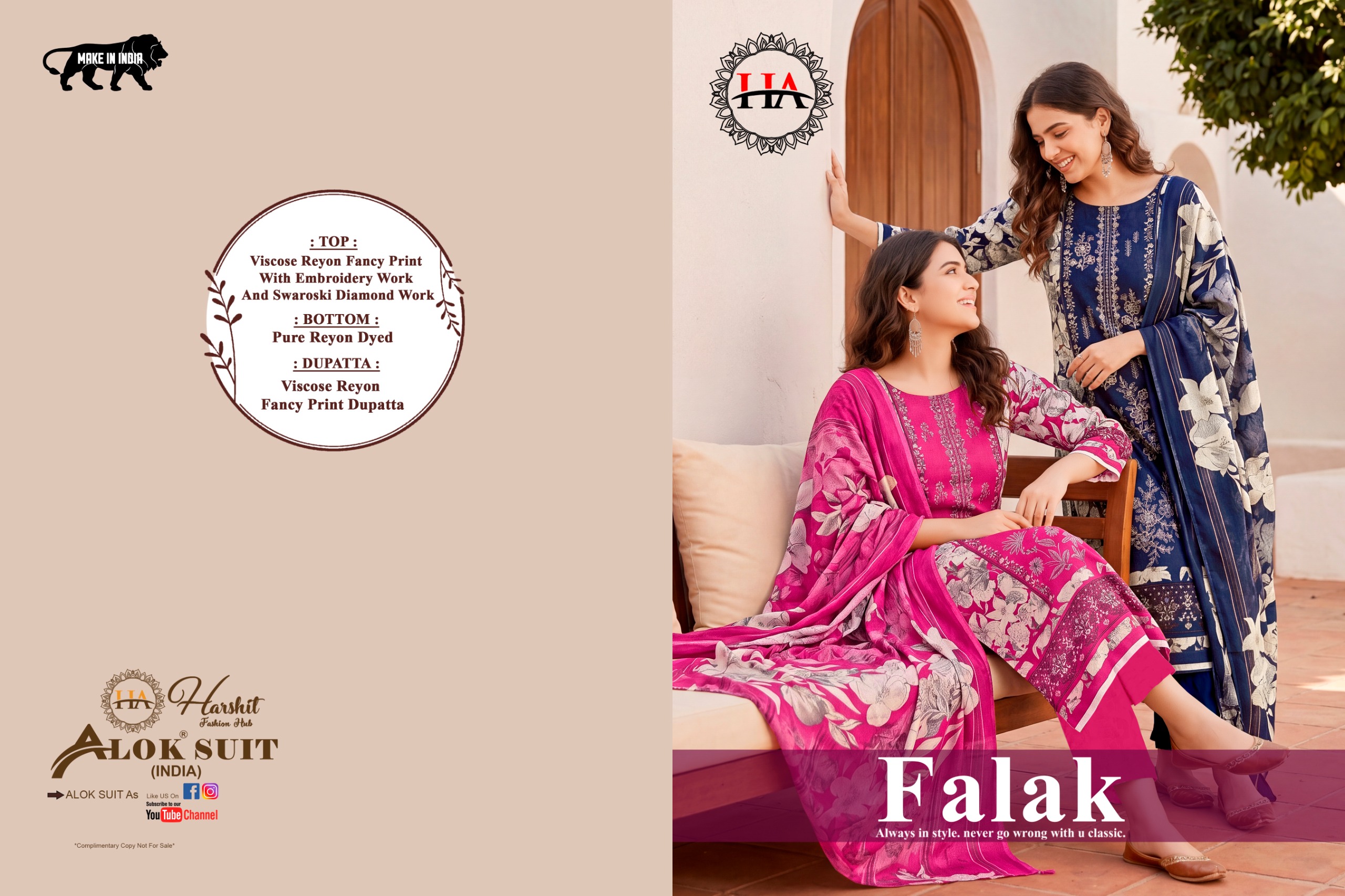 Harshit Fashion – Falak     Salwar Suit Wholesale Catalog Any Occasion