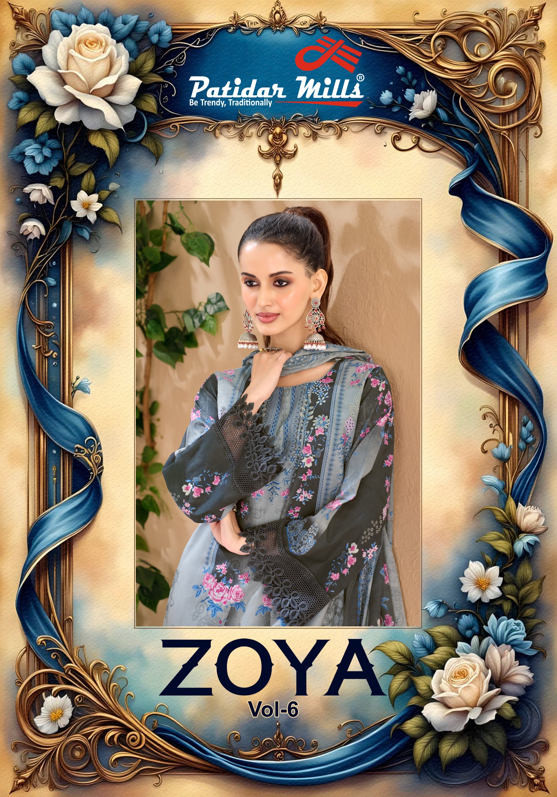 Patidar Mills – Zoya Vol.6     Cotton Printed Wholesale Catalog Monsoon Wear