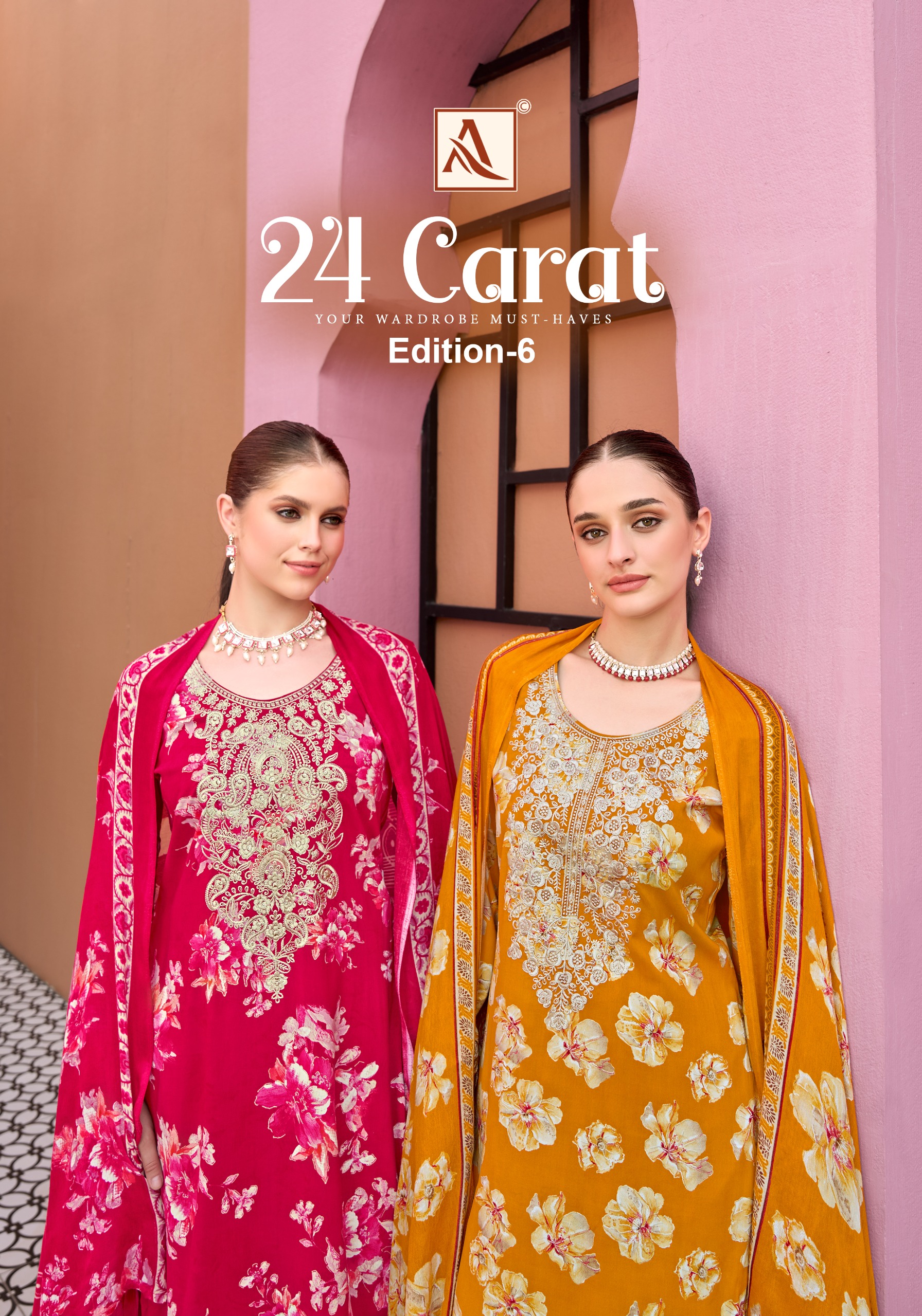 Alok Suit - 24 Carat vol.6 Alok Suit – 24 Carat Vol.6 Salwar Suit Wholesale Catalog Any Occasion