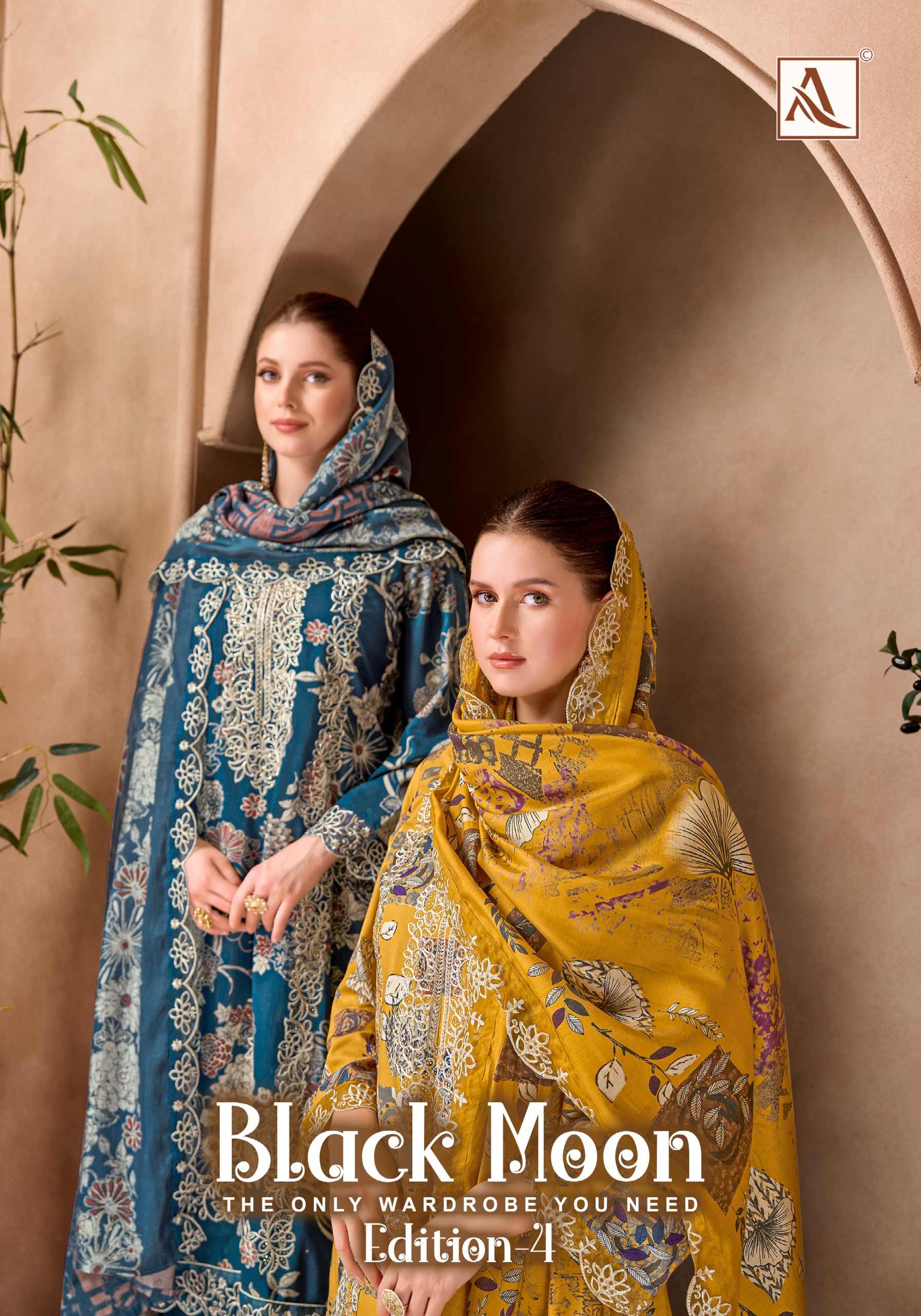 Alok Suit – Black Moon Vol.4     Salwar Suit Wholesale Catalog Any Occasion