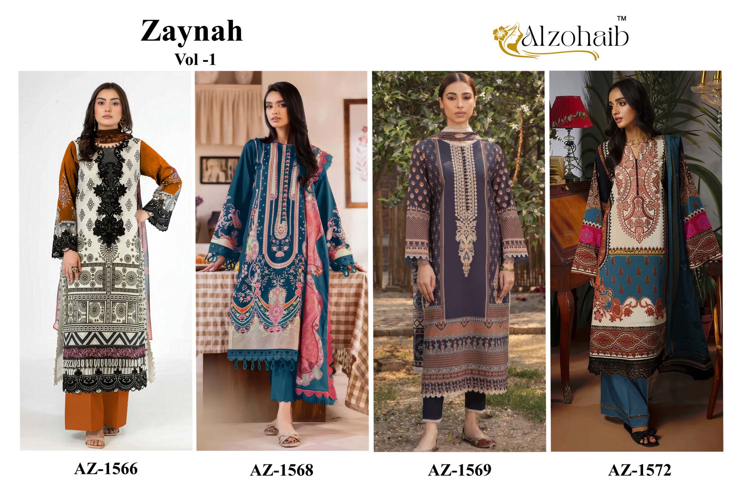 Al Zohaib - Zaynah vol.1Ciffon Duptta Al Zohaib – Zaynah vol.1Cotton Duptta