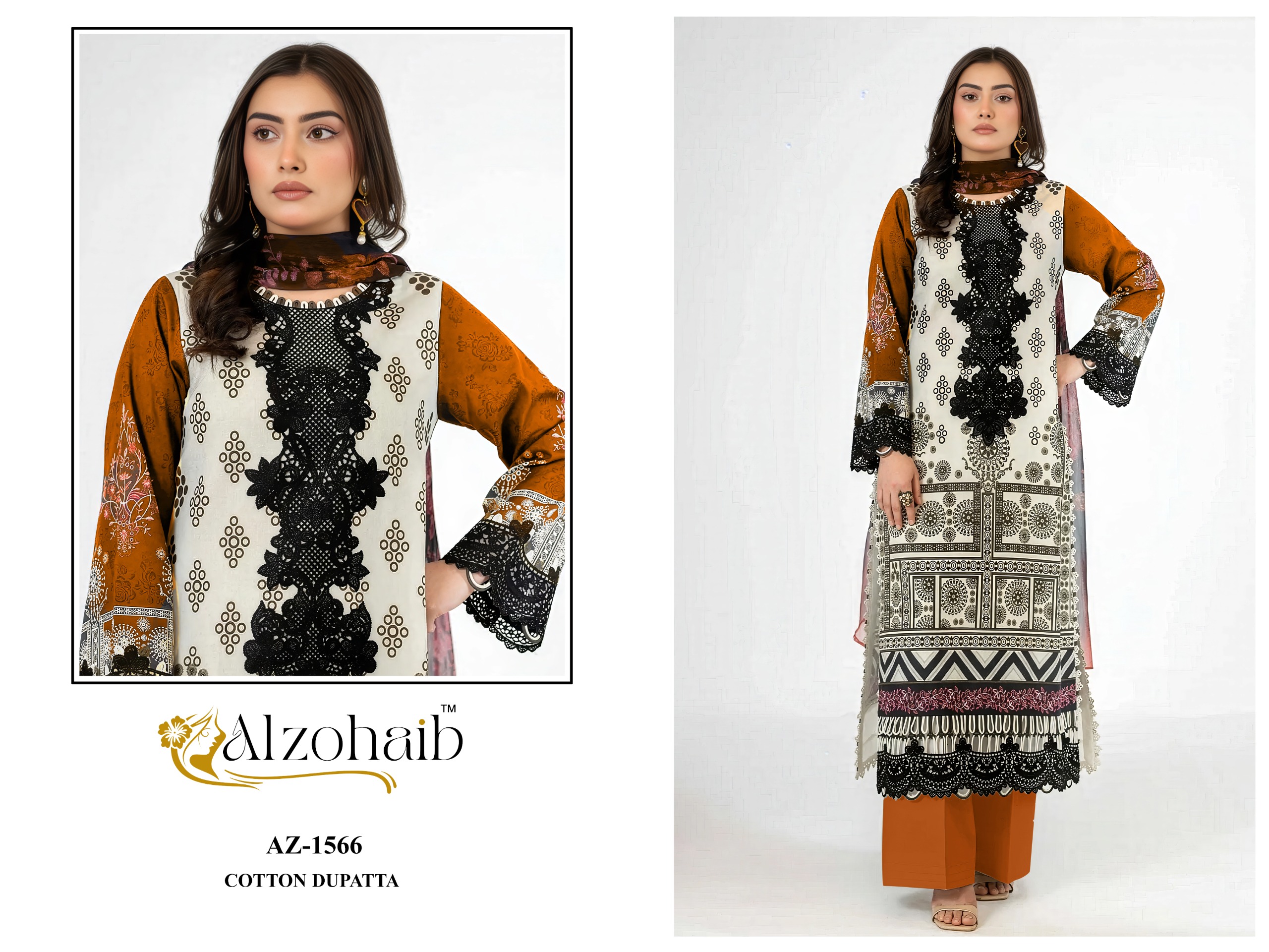 Al Zohaib - Zaynah vol.1Ciffon Duptta Al Zohaib – Zaynah vol.1Cotton Duptta