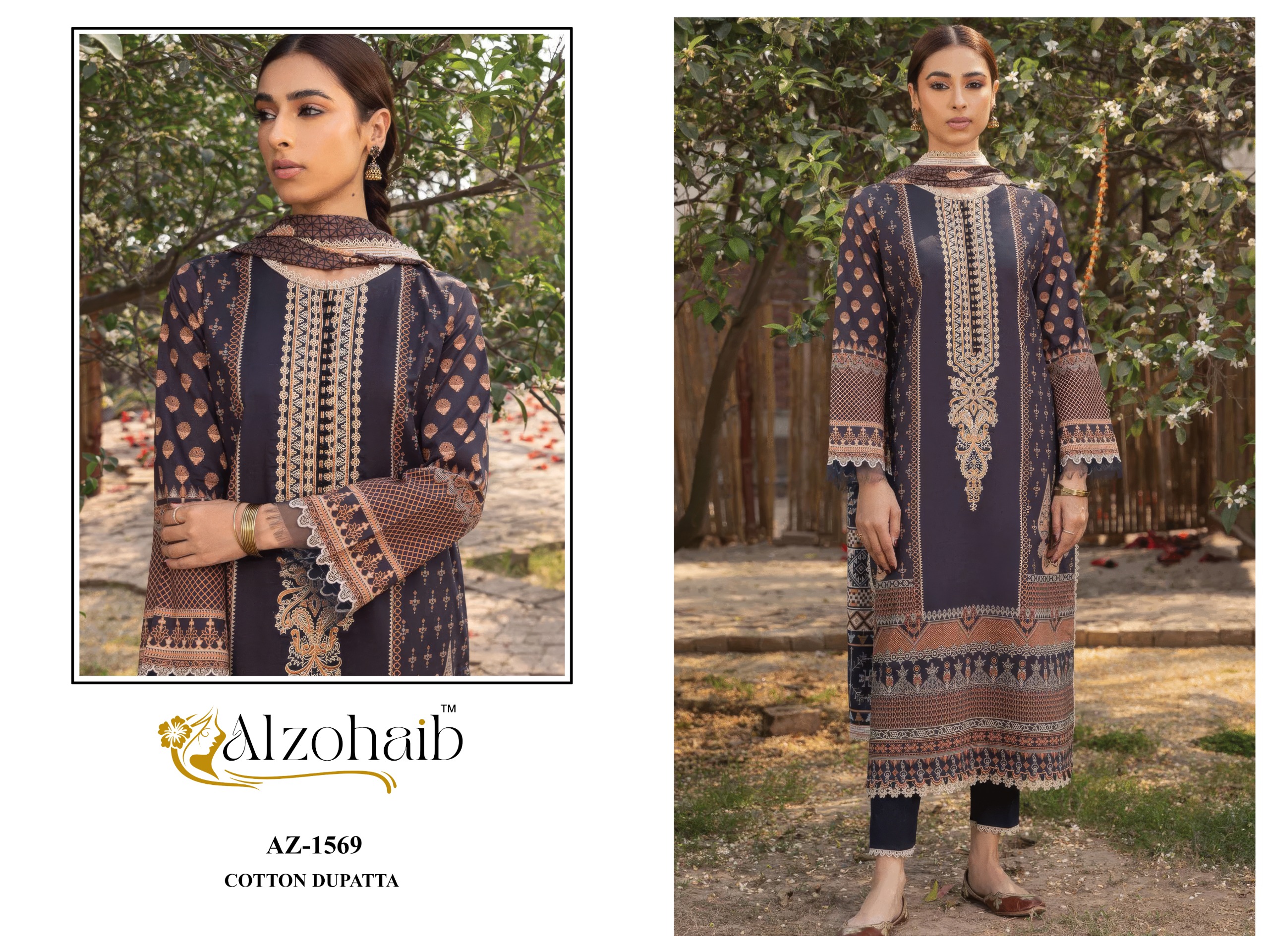 Al Zohaib - Zaynah vol.1Ciffon Duptta Al Zohaib – Zaynah vol.1Cotton Duptta