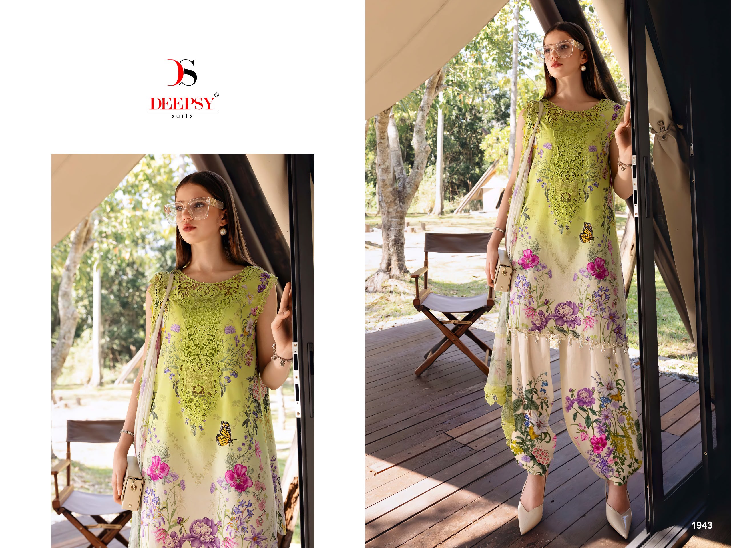 DEEPSY SUITS – Maria B MPrint 6 Nx Ciffon Duptta