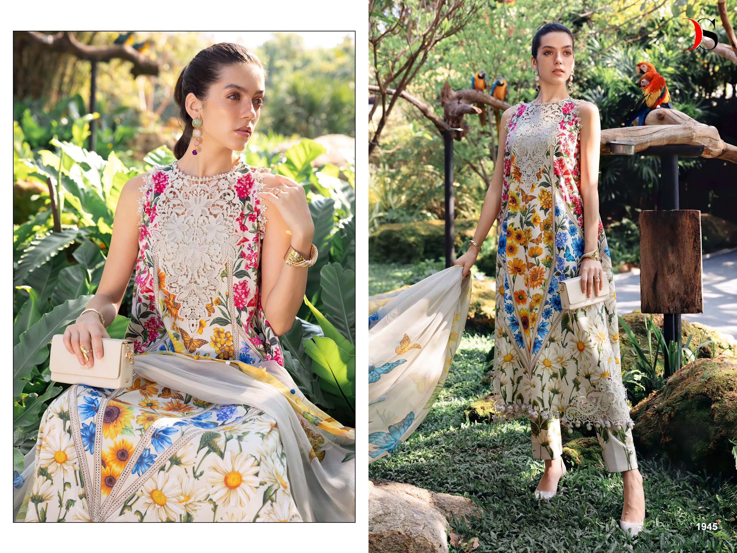 DEEPSY SUITS – Maria B MPrint 6 Nx Ciffon Duptta