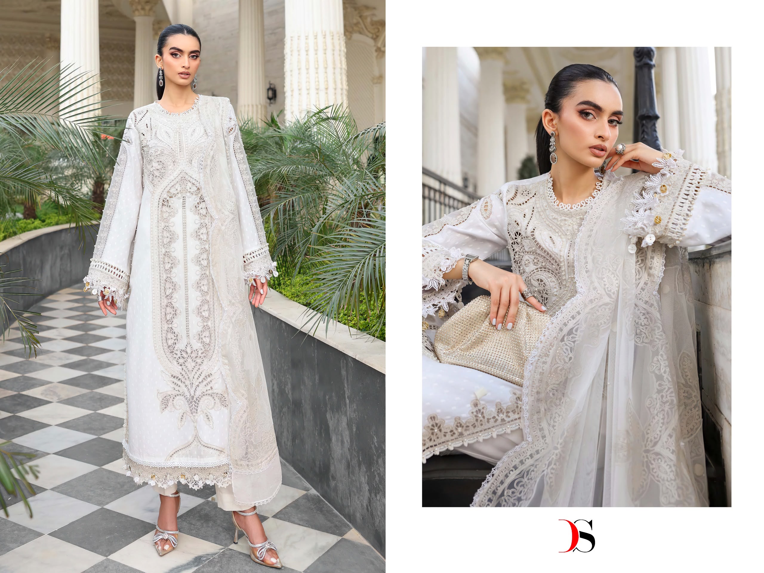 DEEPSY SUITS - Maria B Embroidered 5 Ciffon Duptta DEEPSY SUITS – Maria B Embroidered 5 Cotton Duptta