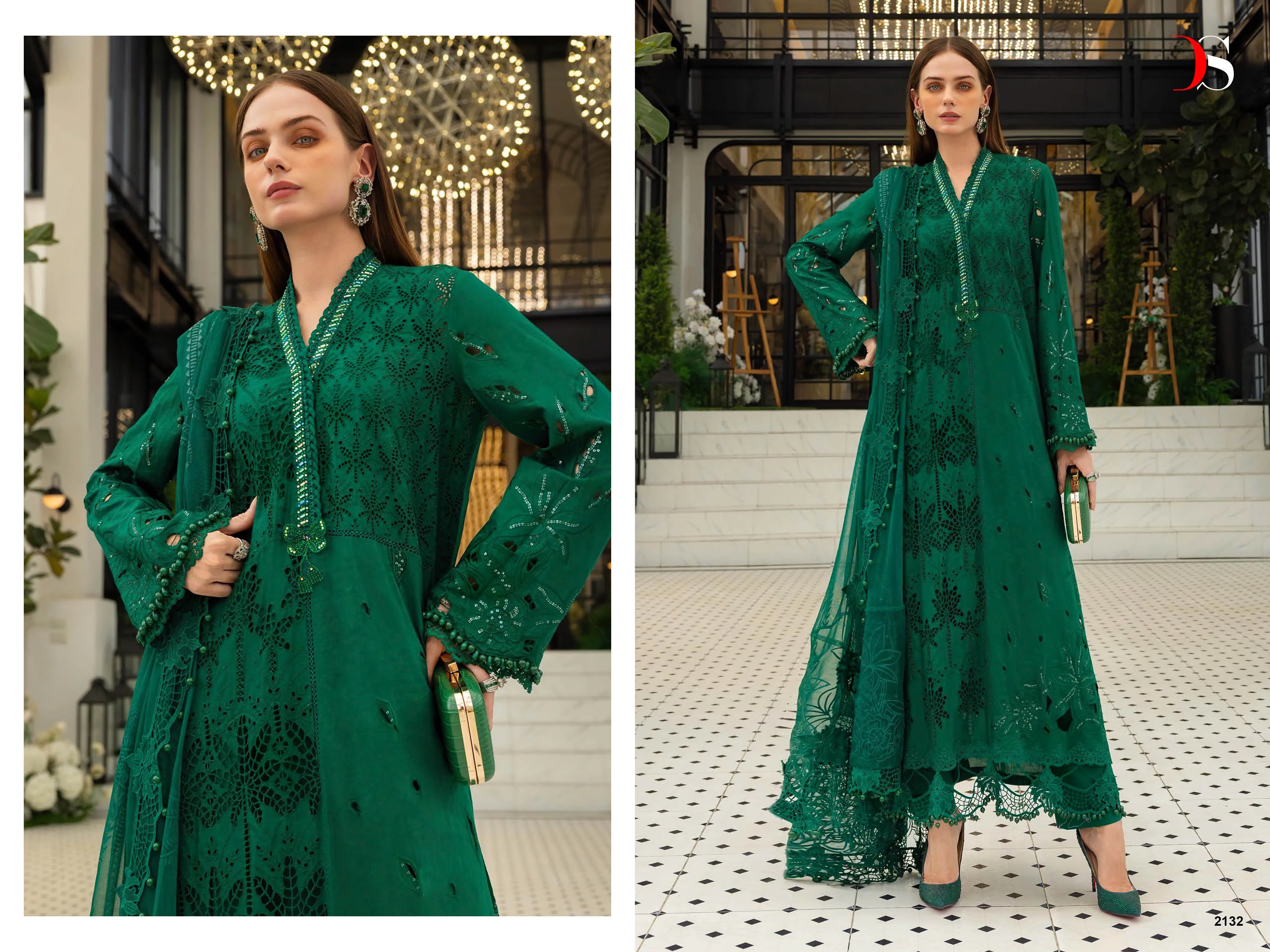DEEPSY SUITS - Maria B Embroidered 5 Ciffon Duptta DEEPSY SUITS – Maria B Embroidered 5 Cotton Duptta