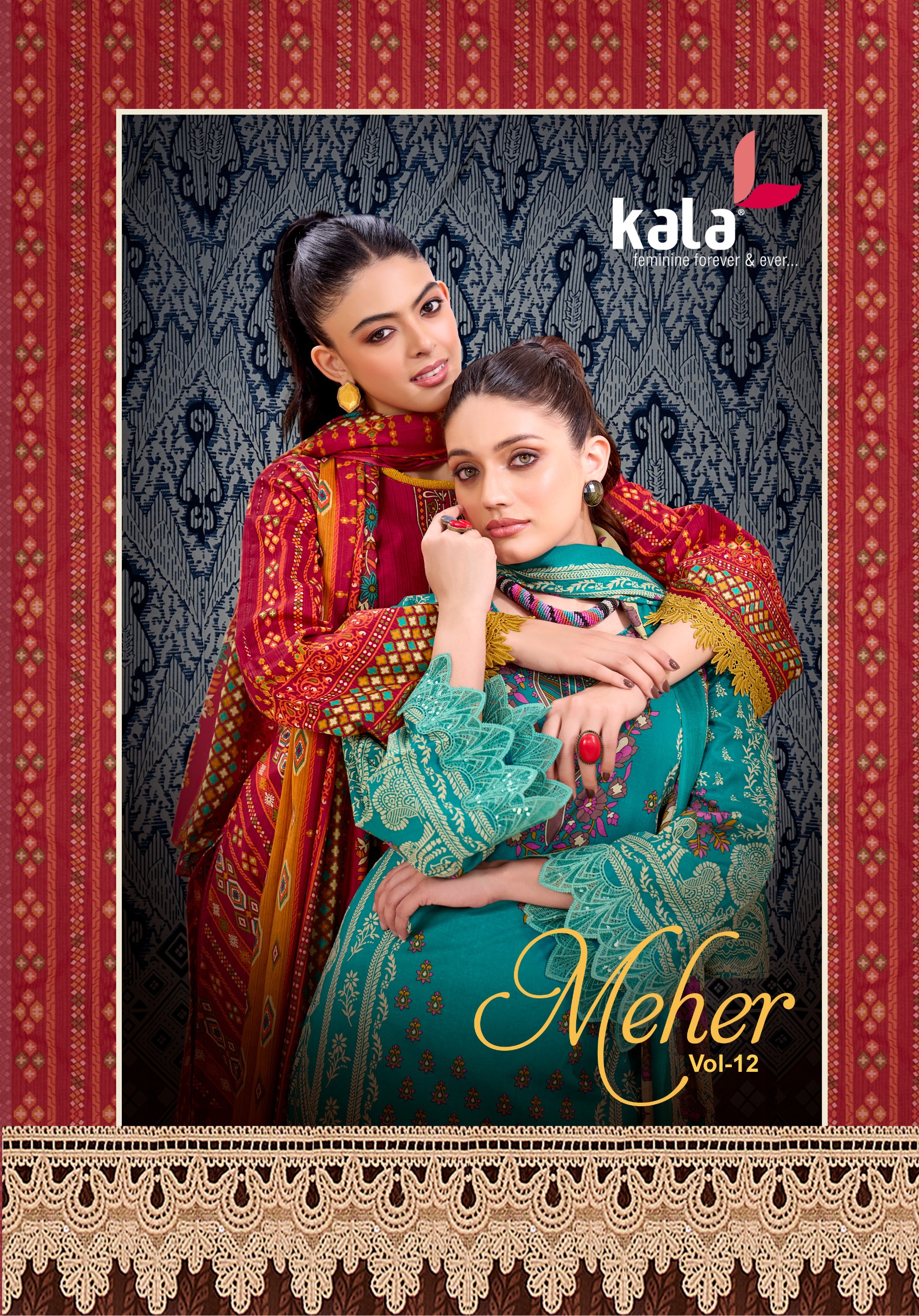Kala Creation - Maher Vol.12 Kala Creation – Maher Vol.12 Cotton Printed Wholesale Catalog Any Occasion