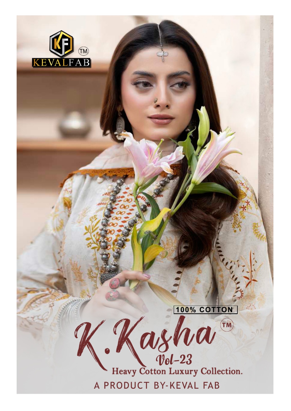 Keval Fab - K Kasha vol.23 Keval Fab – K Kasha Vol.23 Cotton Printed Wholesale Catalog Regular Wear