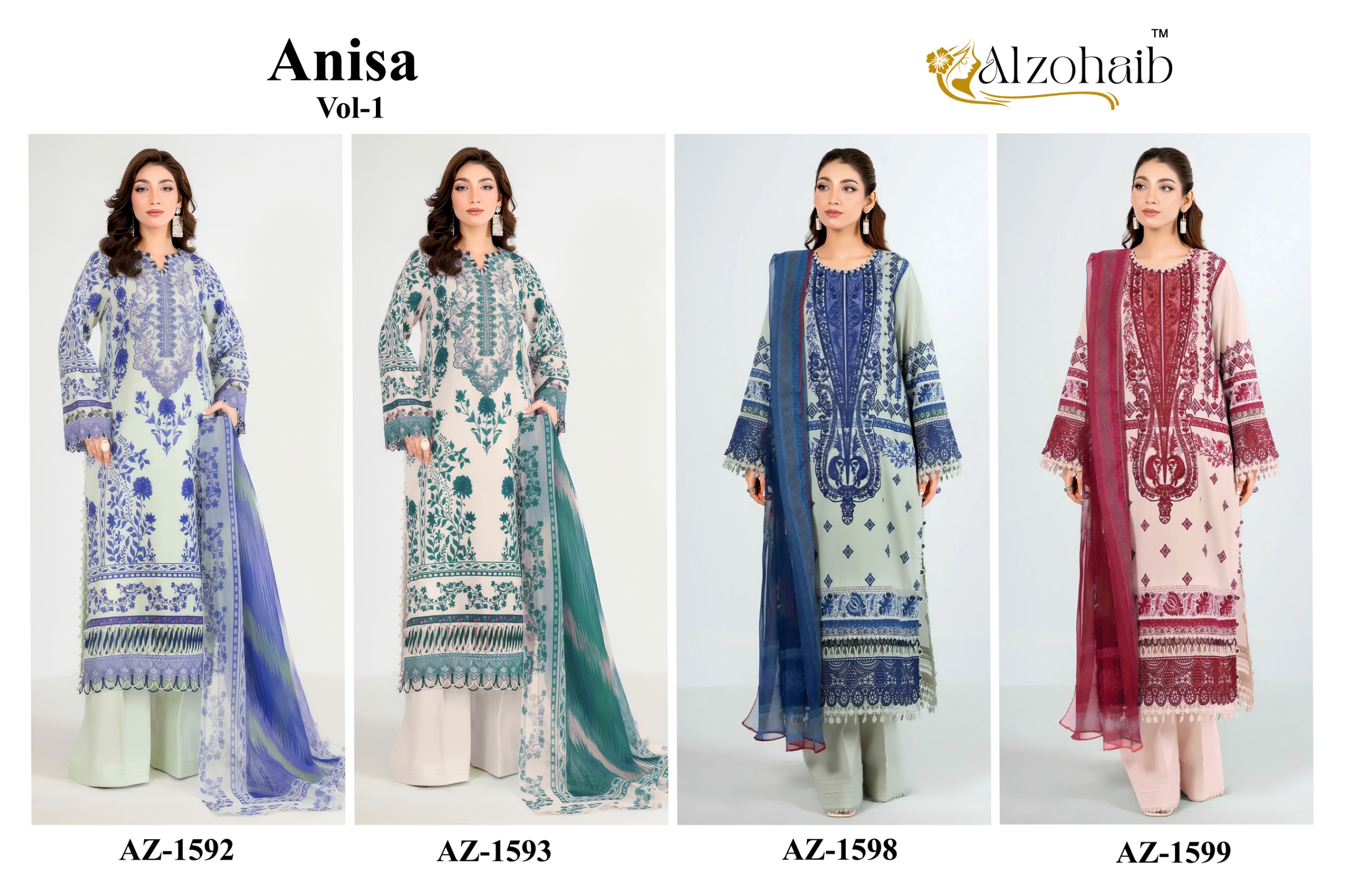 Al Zohaib - Anisa vol.1 Ciffon Duptta Al Zohaib – Anisa vol.1 Cotton Duptta