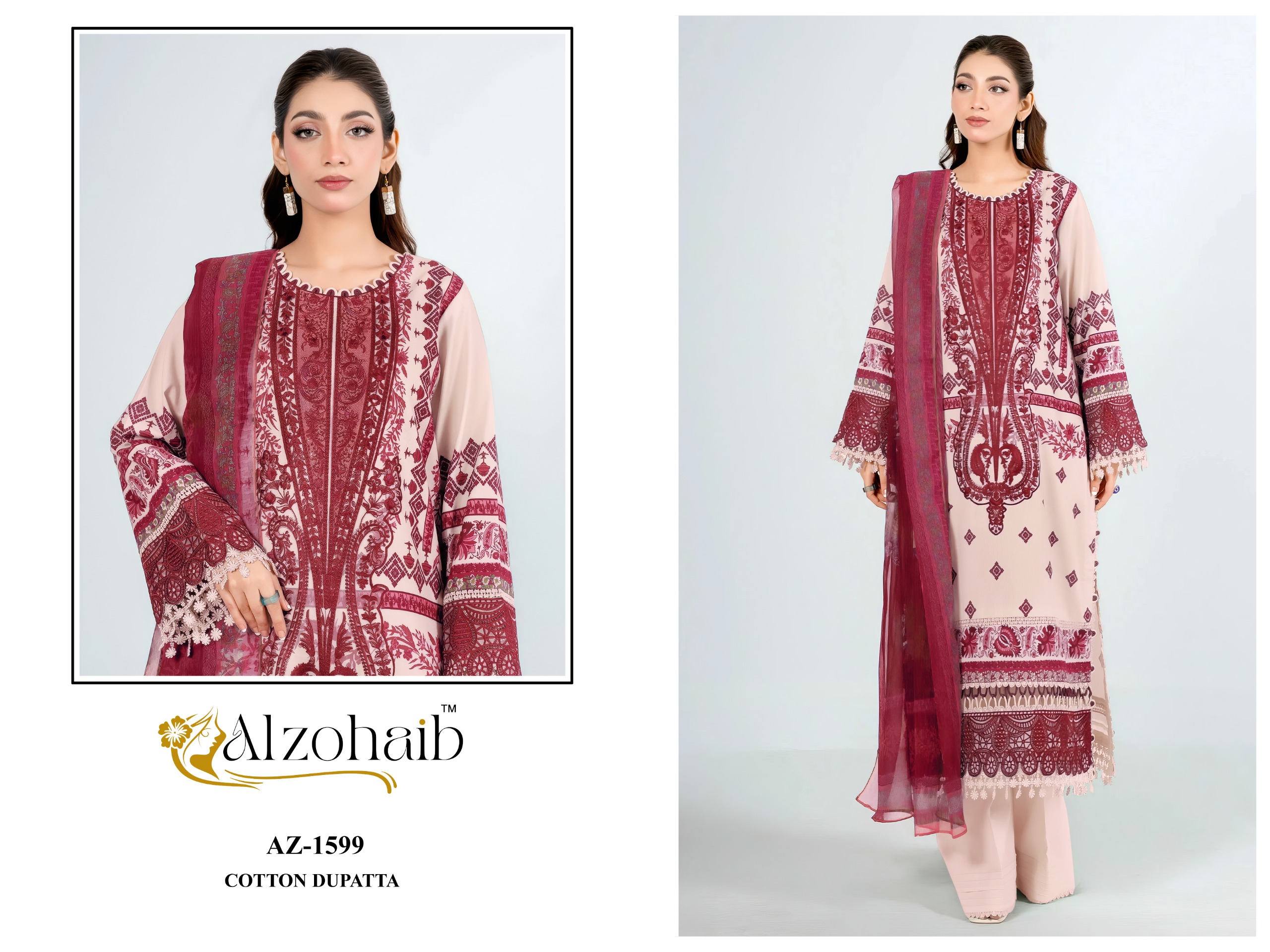 Al Zohaib - Anisa vol.1 Ciffon Duptta Al Zohaib – Anisa vol.1 Cotton Duptta