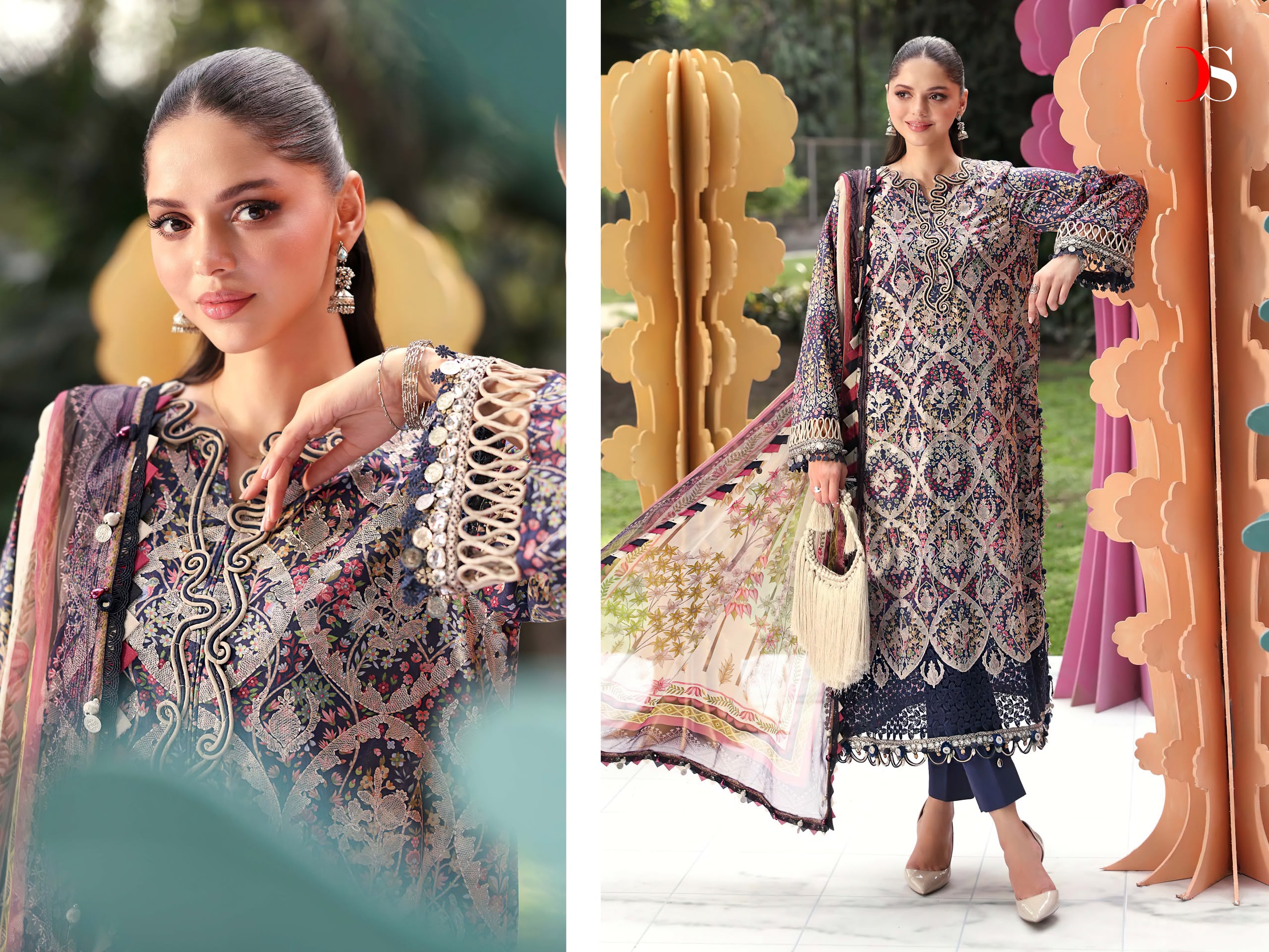 DEEPSY SUITS - Maria b m print -25 7 Nx Ciffon Duptta DEEPSY SUITS – Maria b m print -25 7 Nx Cotton Duptta