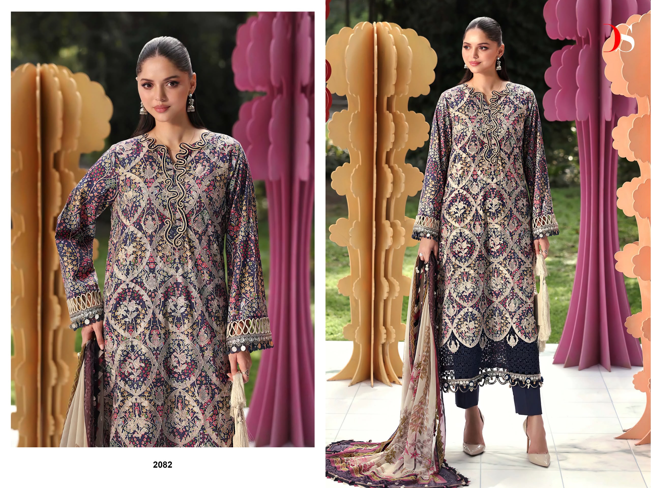 DEEPSY SUITS - Maria b m print -25 7 Nx Ciffon Duptta DEEPSY SUITS – Maria b m print -25 7 Nx Cotton Duptta