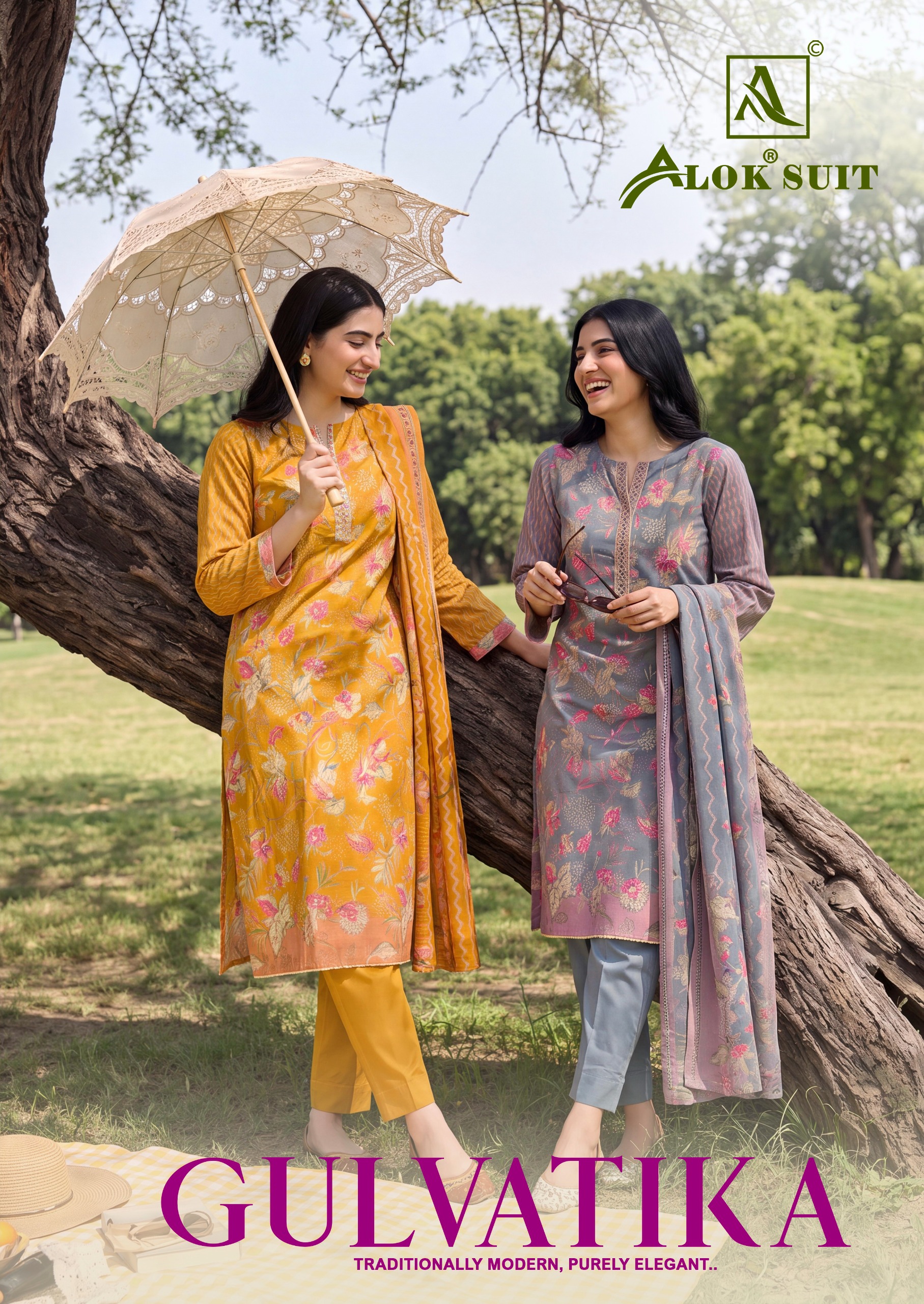 Alok Suit – Gulvatika     Salwar Suit Wholesale Catalog Any Occasion