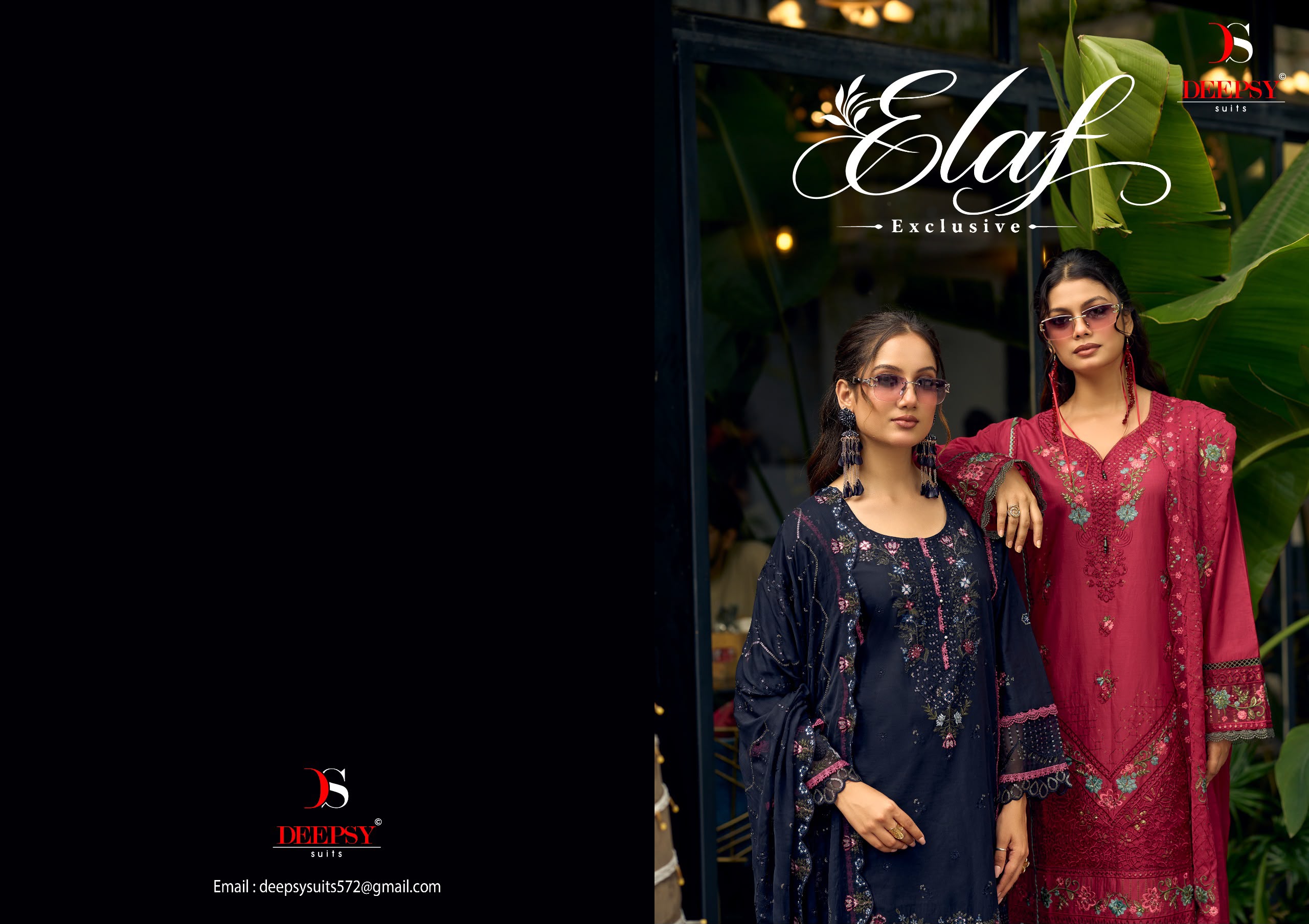 DEEPSY SUITS – Elaf Bemberg Chiffon Duptta     Salwar Suit Wholesale Catalog Festival