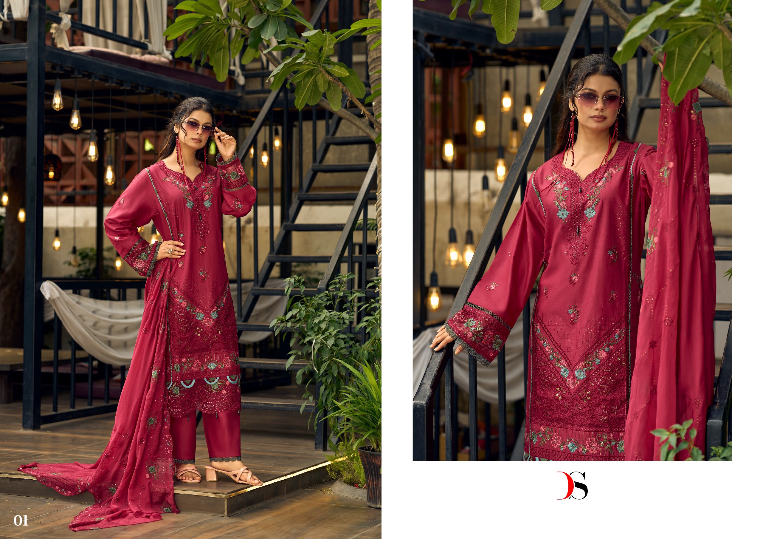 DEEPSY SUITS – Elaf Bemberg Chiffon Duptta
