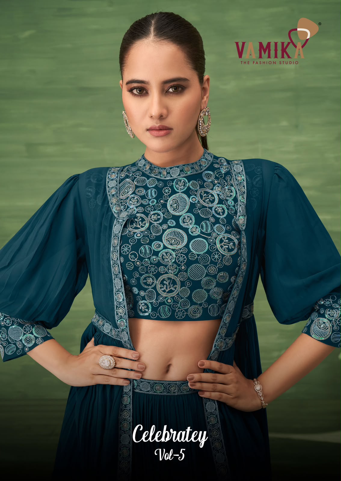 Vamika – Celebrity Vol.5     Kurti Wholesale Catalog Festival