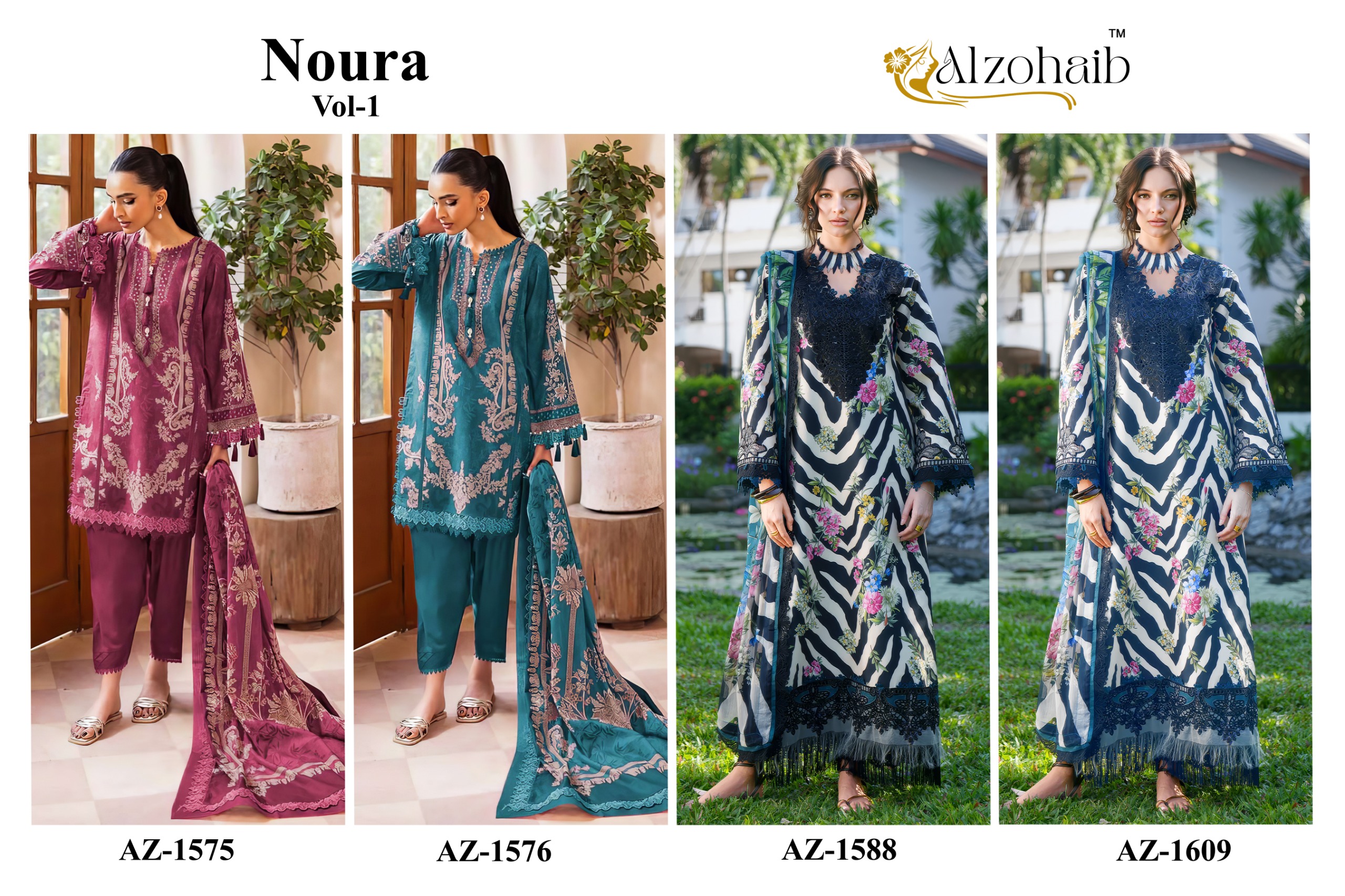 Al Zohaib - Nura vol.1 Ciffon Duptta Al Zohaib – Nura vol.1 Ciffon Duptta