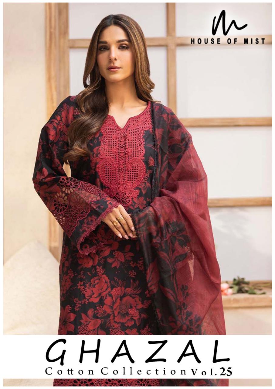 House Of Mist – Ghazal Vol.25     Cotton Printed Wholesale Catalog Cotton Print