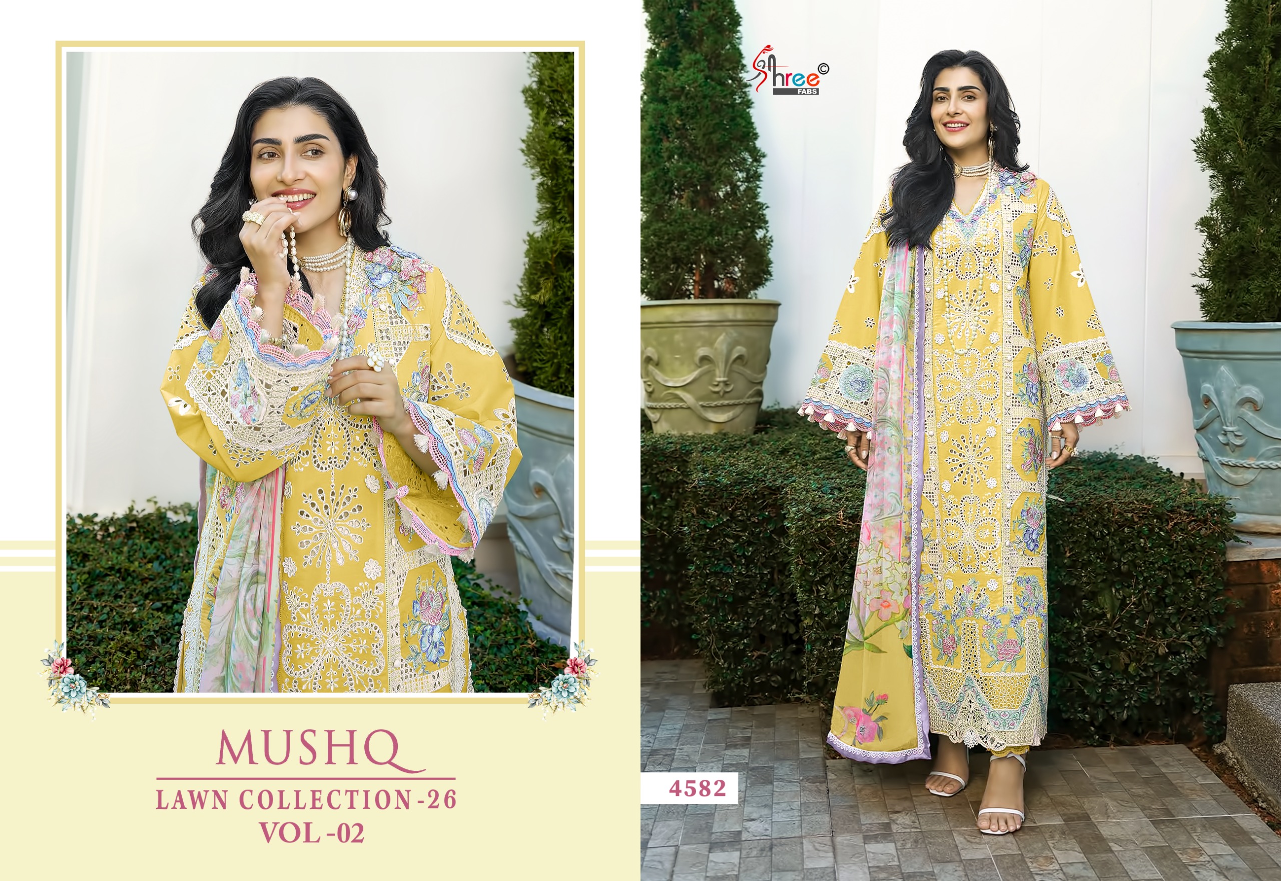 Shree Fab – Mushq lawn vol.2 Ciffon Duptta