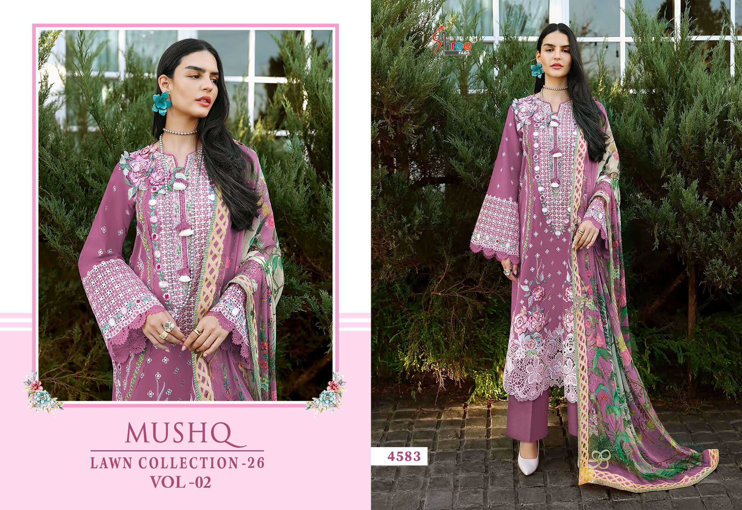 Shree Fab – Mushq lawn vol.2 Ciffon Duptta