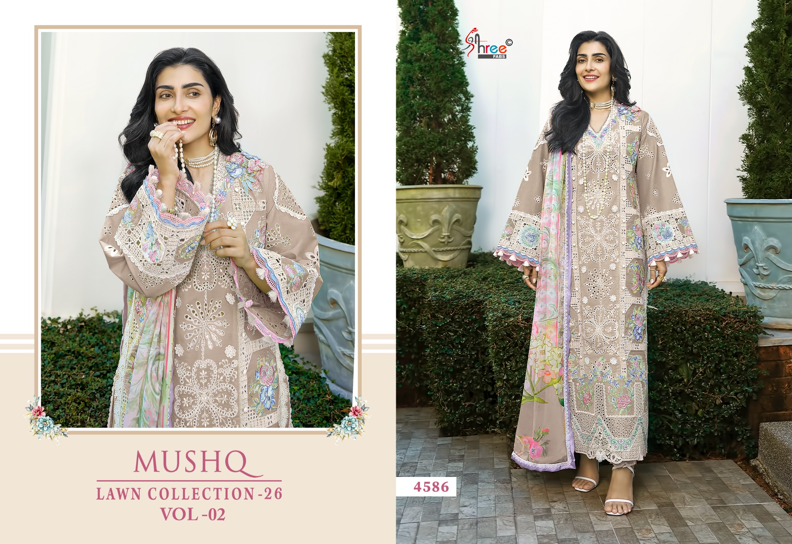 Shree Fab – Mushq lawn vol.2 Ciffon Duptta