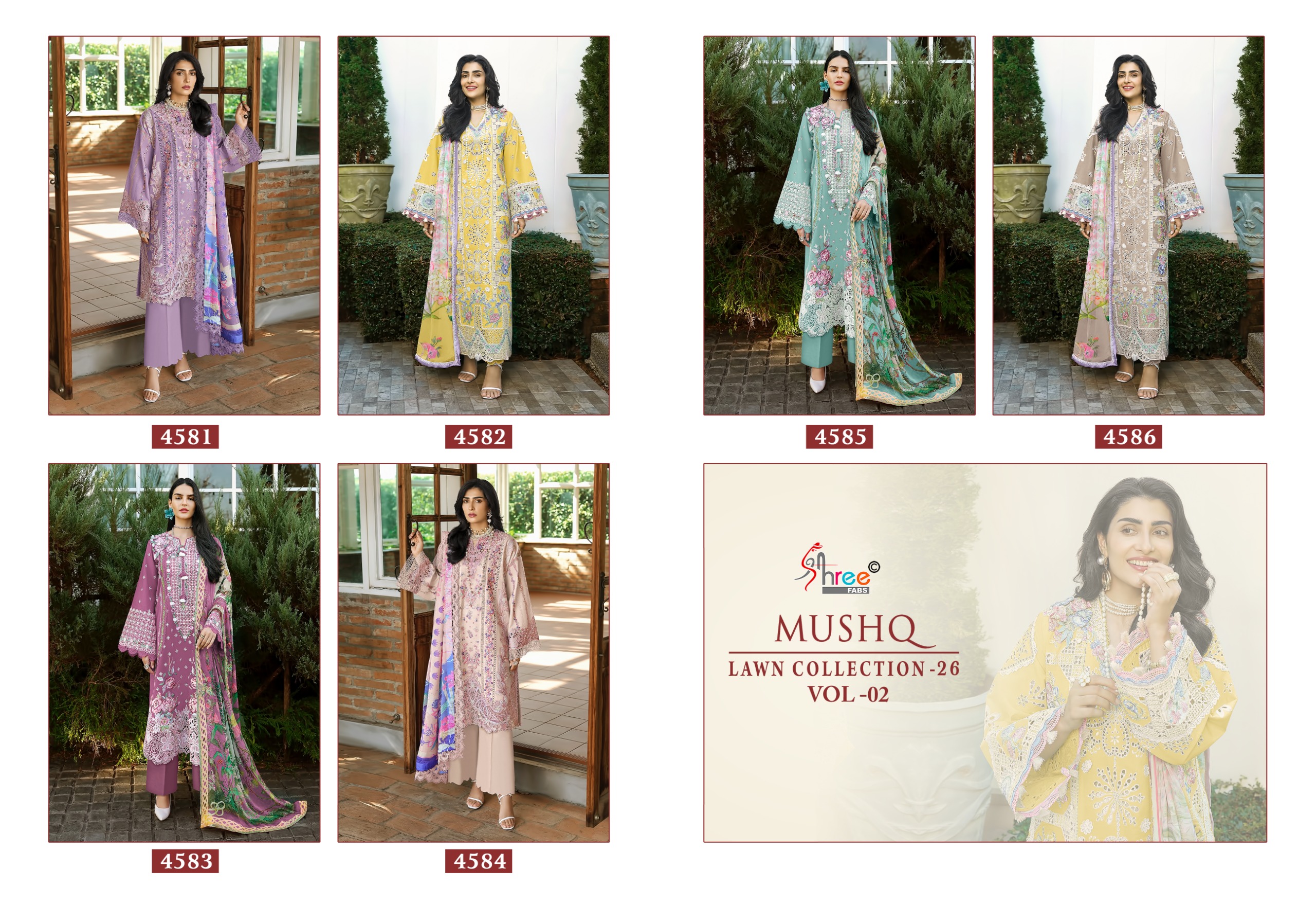 Shree Fab – Mushq lawn vol.2 Ciffon Duptta
