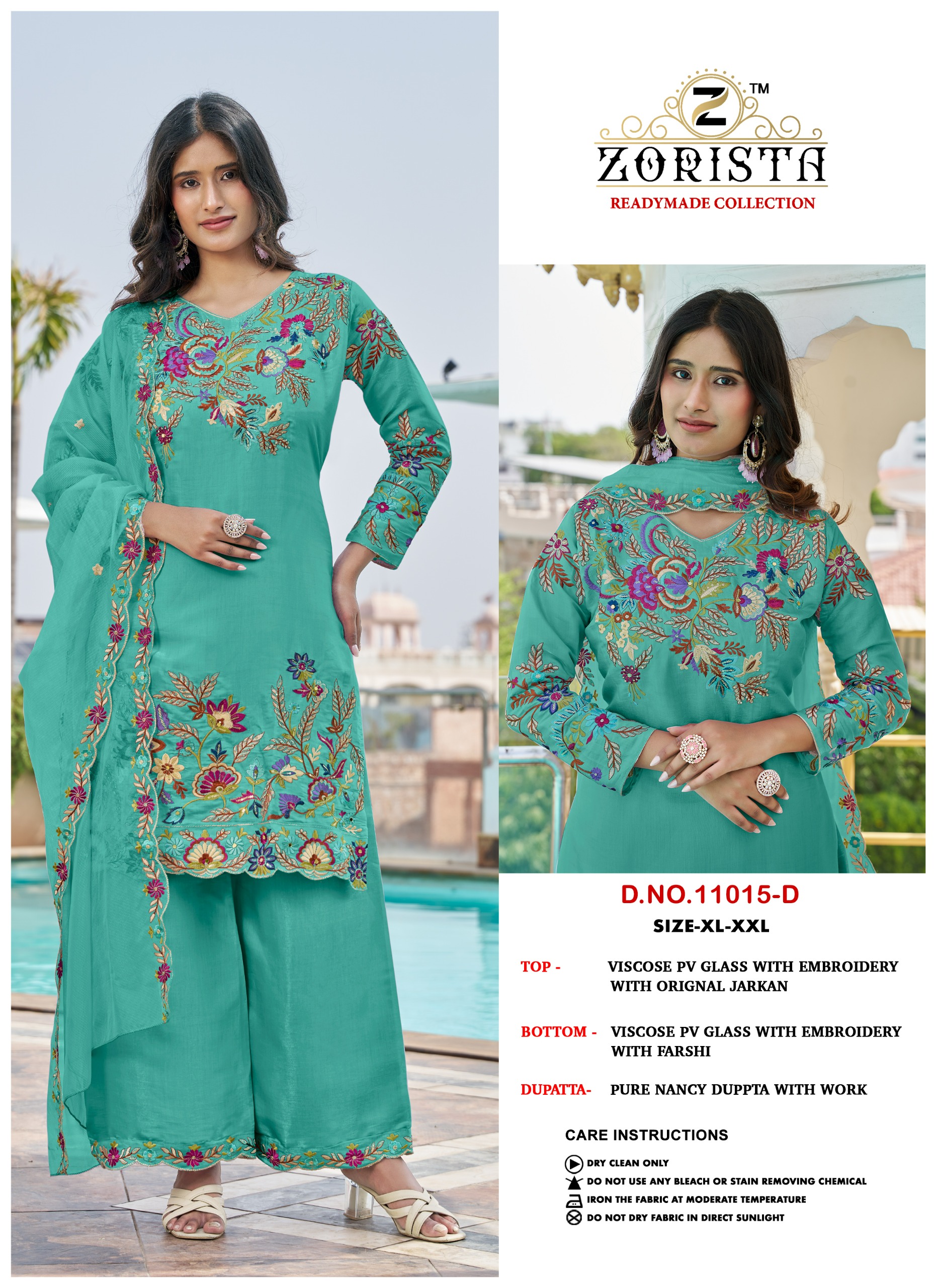 Zorista - D.No.11015 Zorista – D.No.11015 Salwar Suit Wholesale Catalog Festival