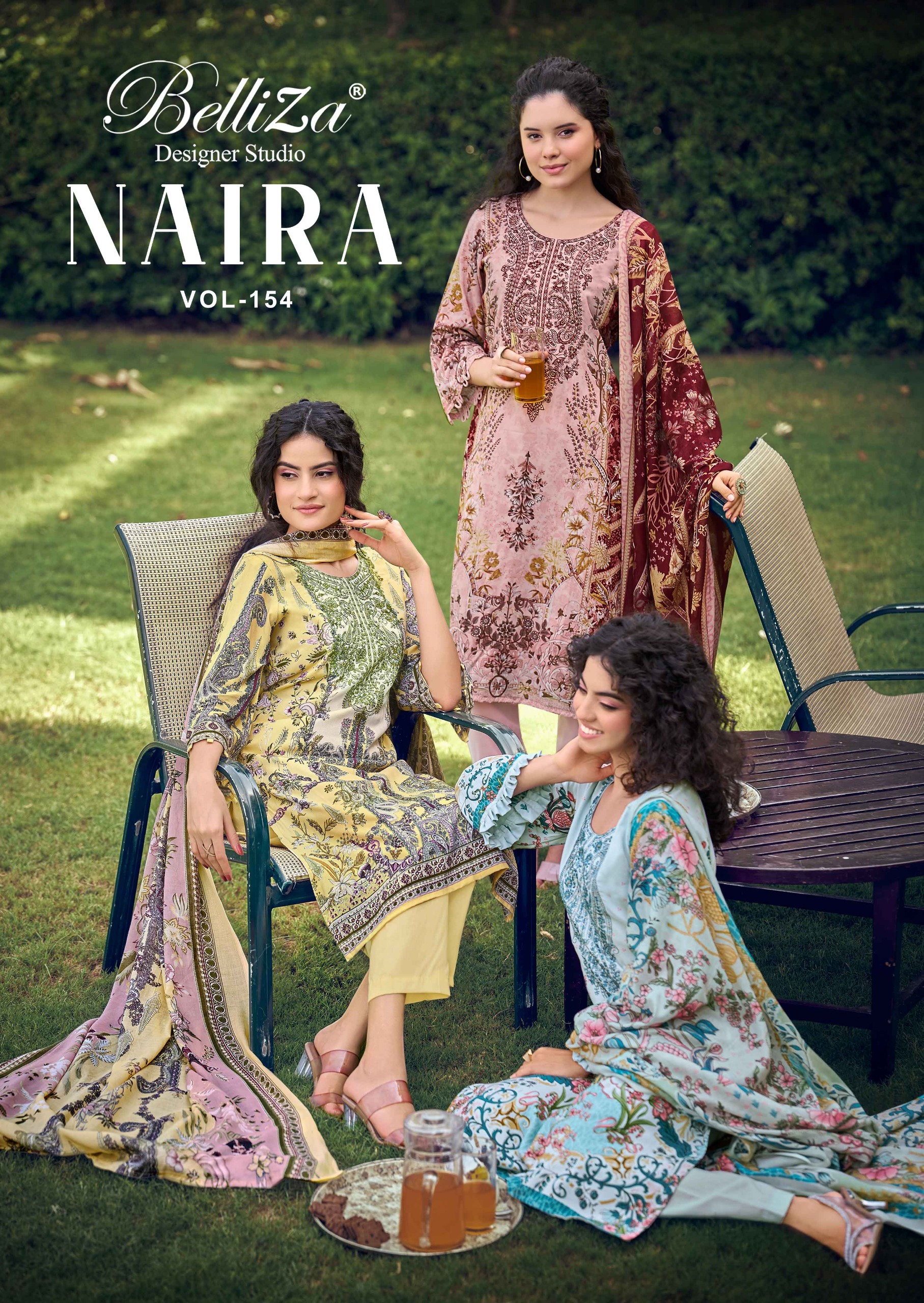 BelliZa DesigNer StuDio - Naira 154 BelliZa DesigNer StuDio – Naira 154 Salwar Suit Wholesale Catalog Any Occasion