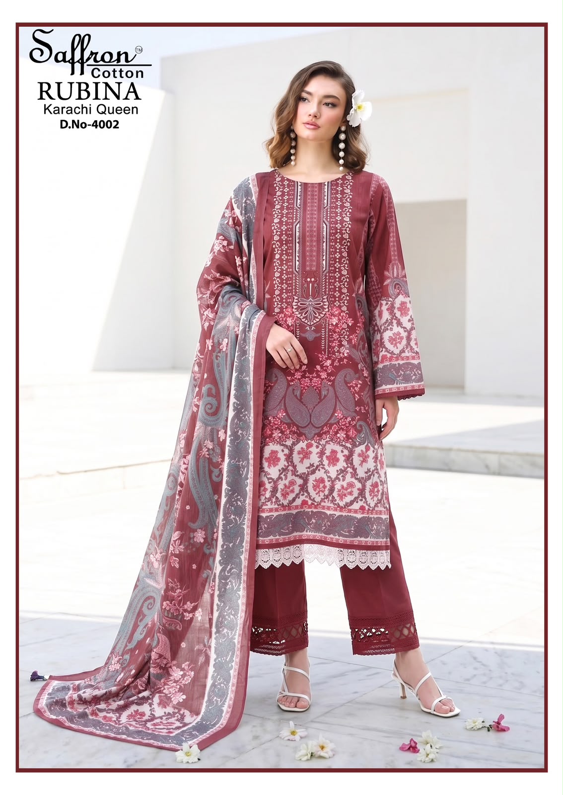 Saffron Cotton – Karachi Queen Vol.4