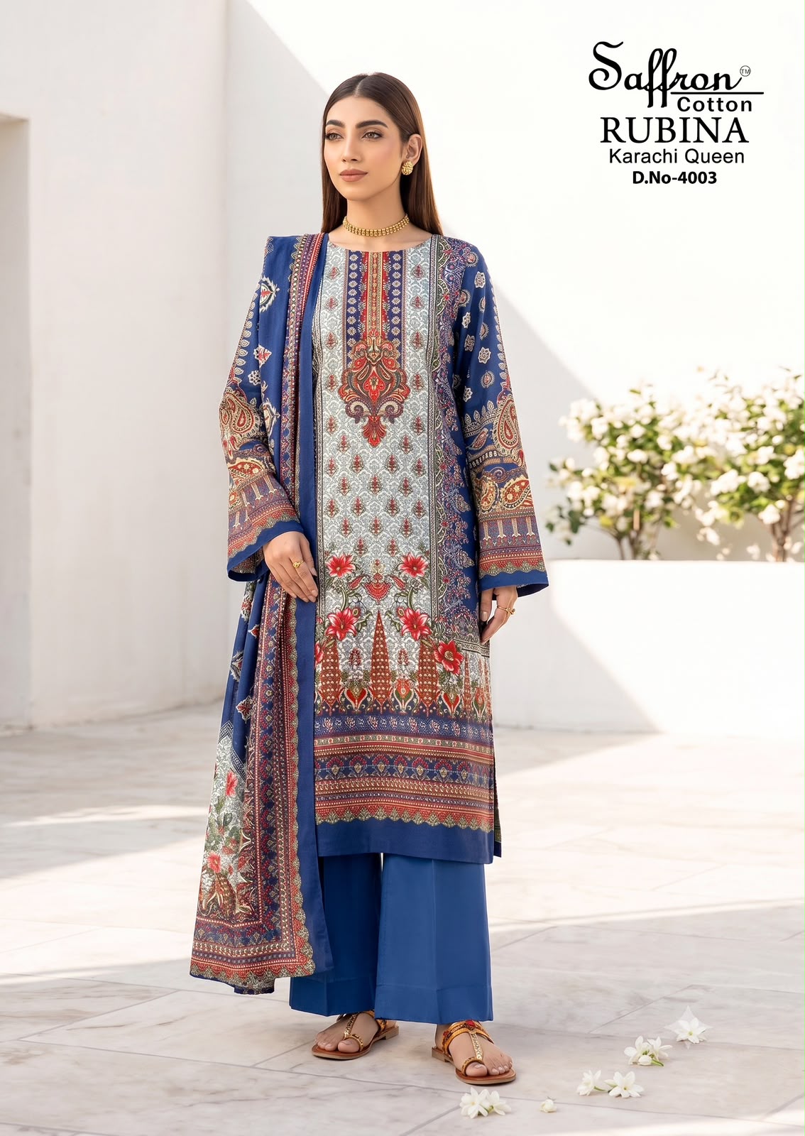 Saffron Cotton – Karachi Queen Vol.4