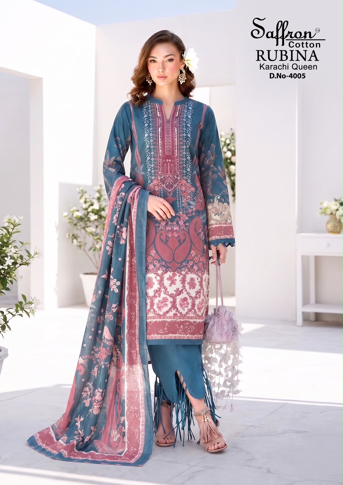 Saffron Cotton – Karachi Queen Vol.4