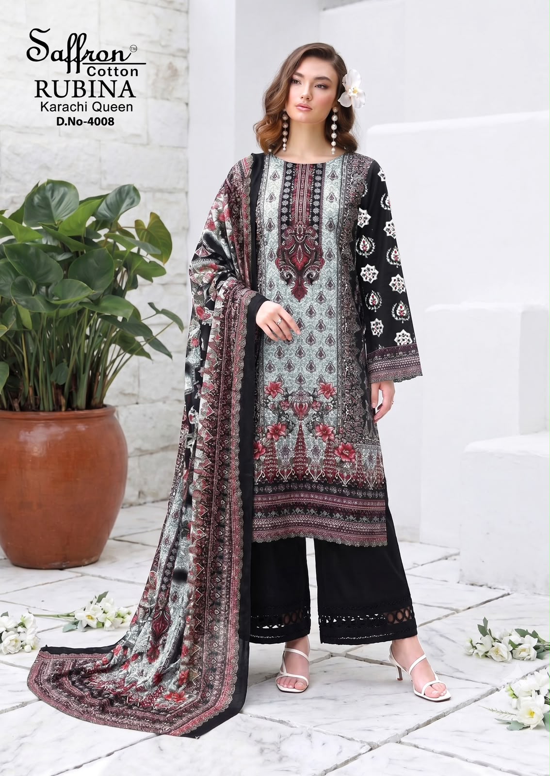 Saffron Cotton – Karachi Queen Vol.4