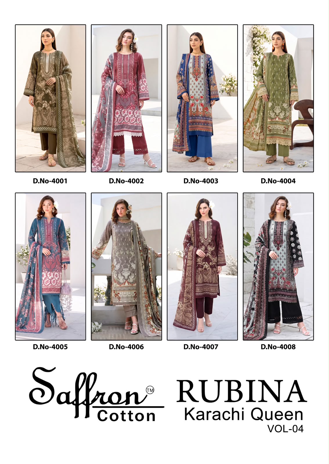 Saffron Cotton – Karachi Queen Vol.4