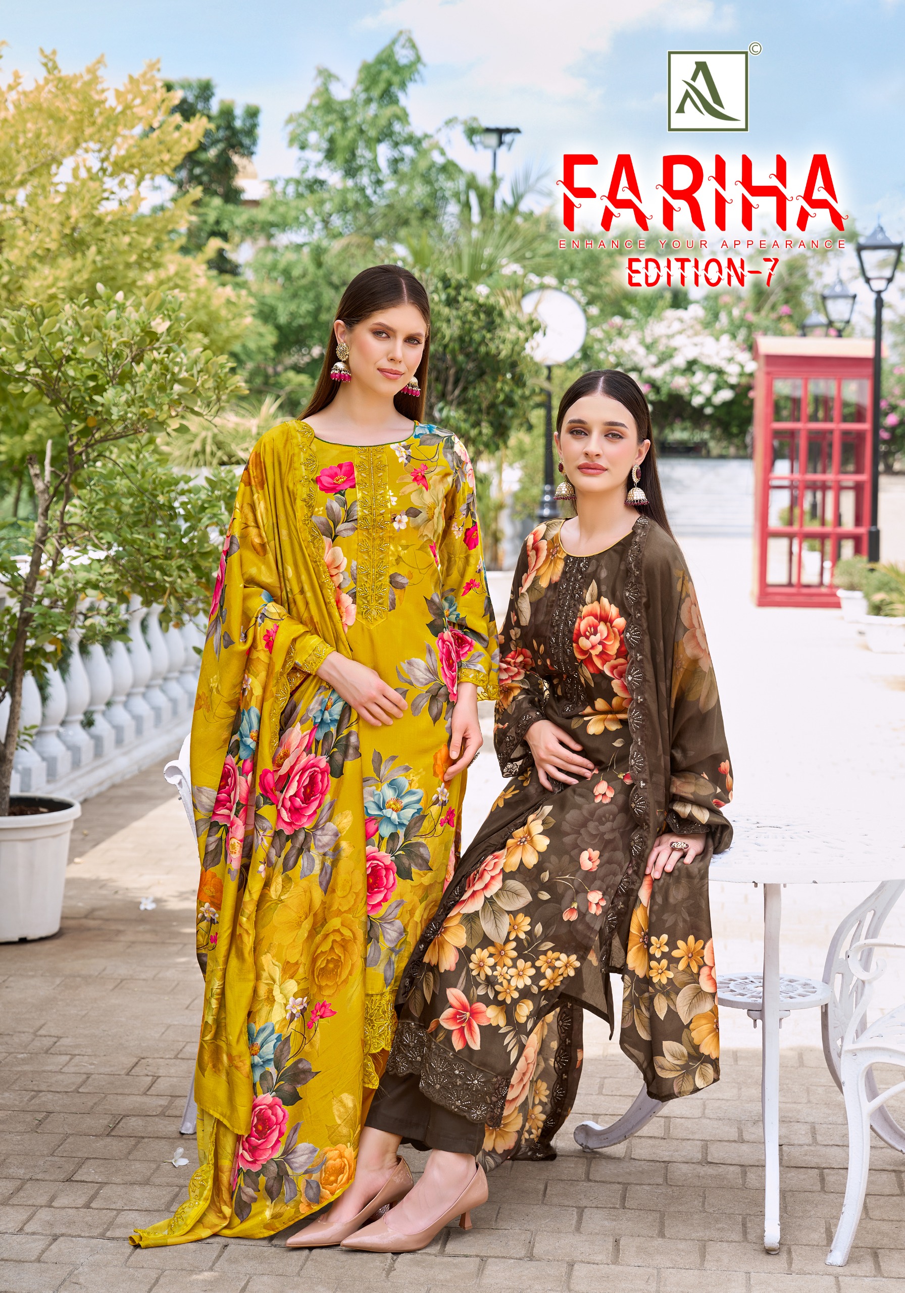 Alok Suit - Fariha Vol.7 Alok Suit – Fariha Vol.7 Salwar Suit Wholesale Catalog Any Occasion