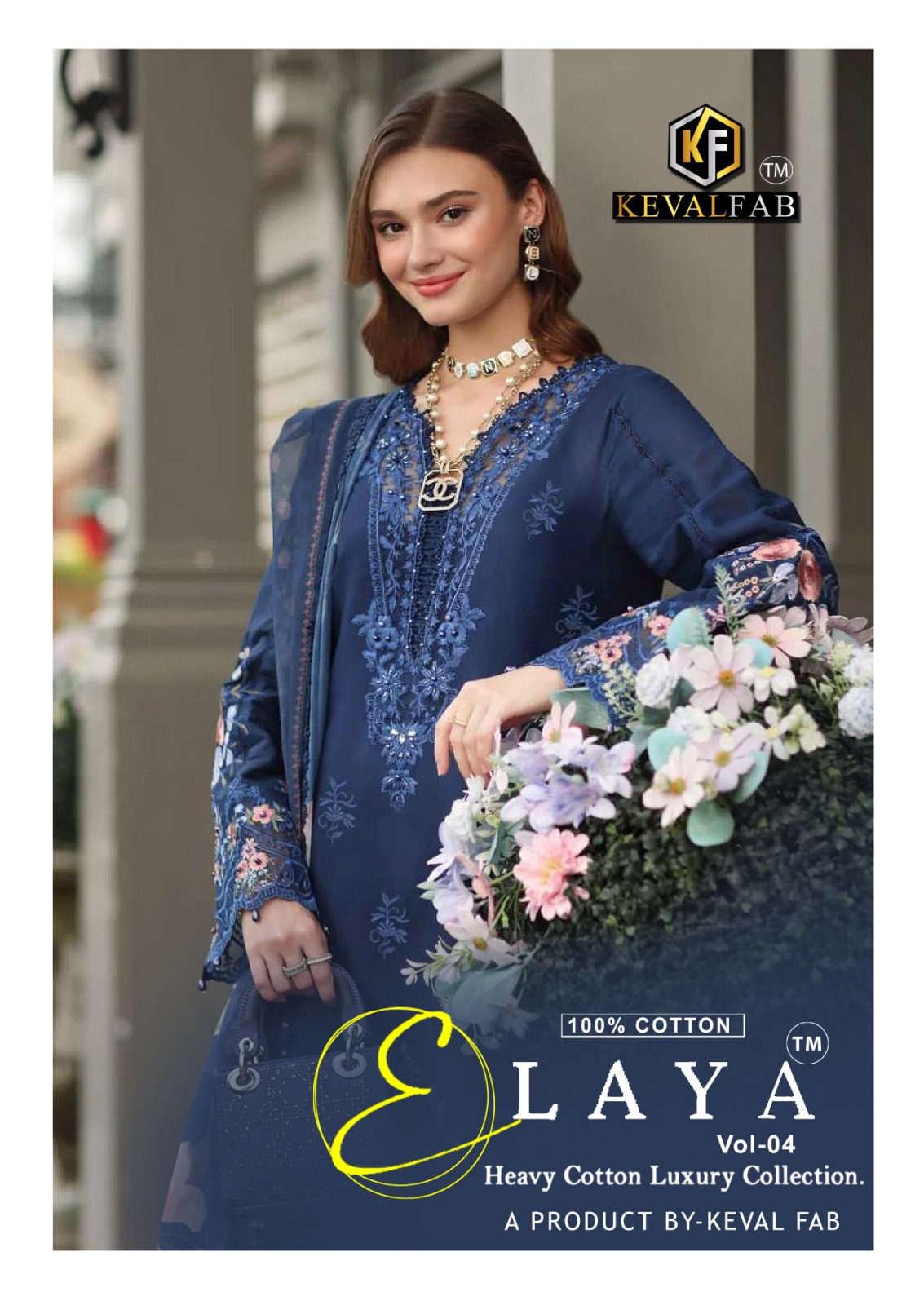 Keval Fab - Elaya Vol.4 Keval Fab – Elaya Vol.4 Cotton Printed Wholesale Catalog Cotton Print