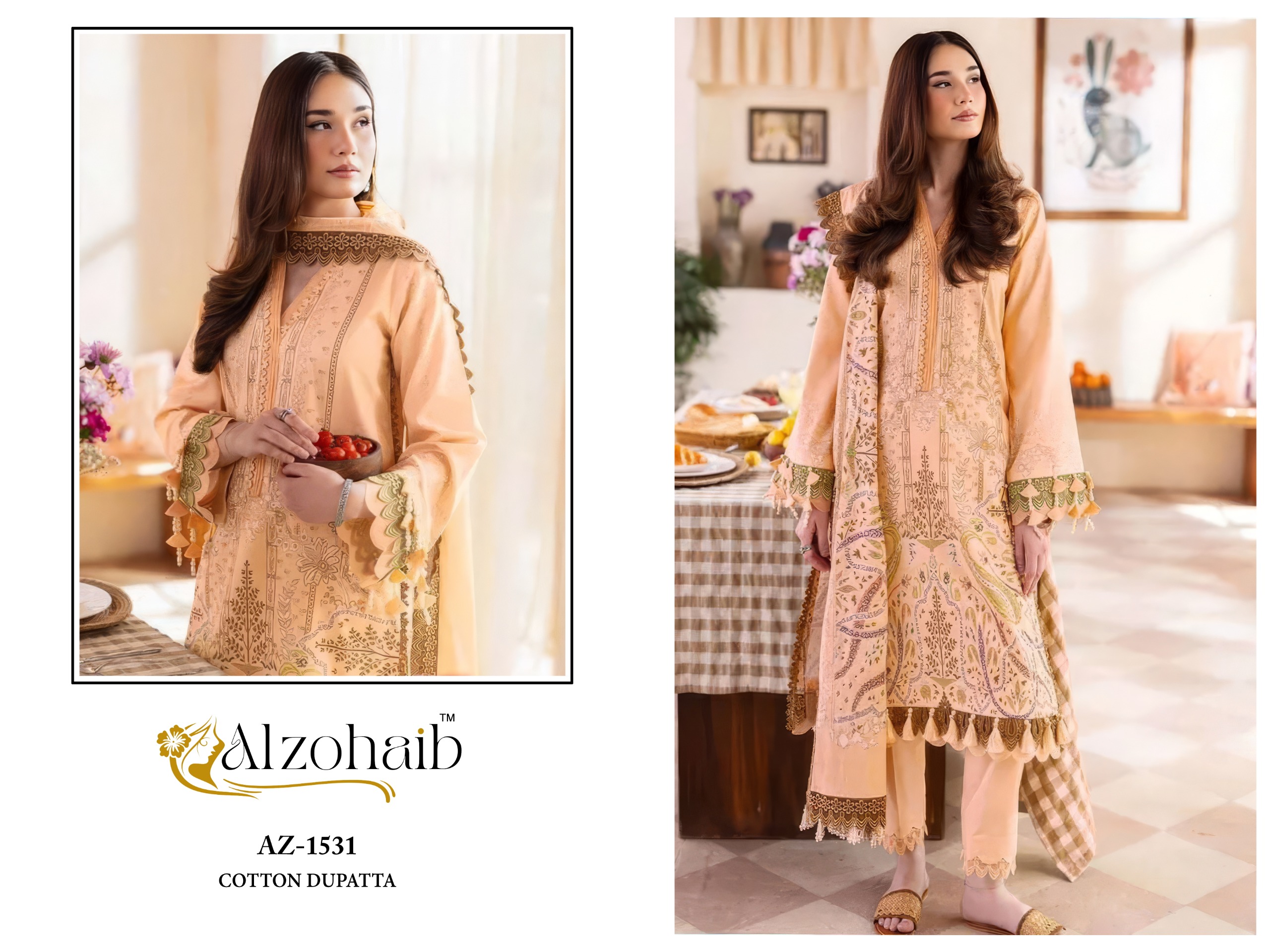 Al Zohiab – Aayesha vol .1 Cotton Duptta